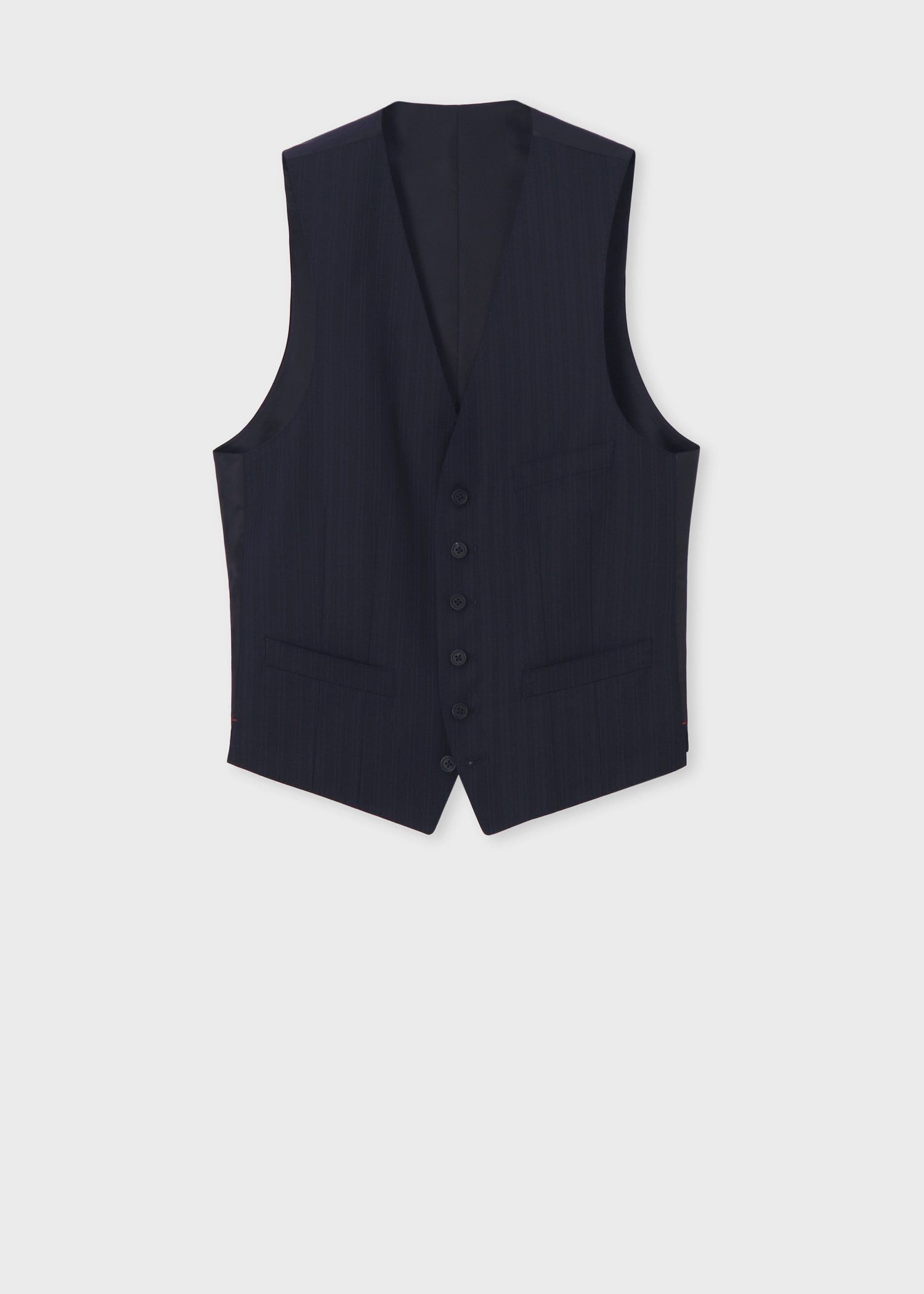 オルタネイトストライプ 6Bベスト（ネイビー） ｜ポール・スミス