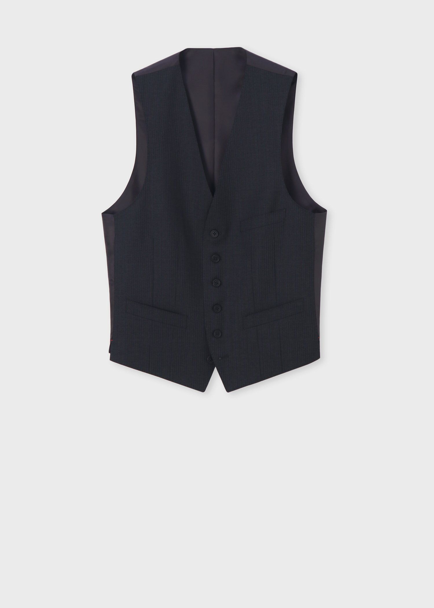 オルタネイトストライプ 6Bベスト（ダークグレー） ｜ポール・スミス