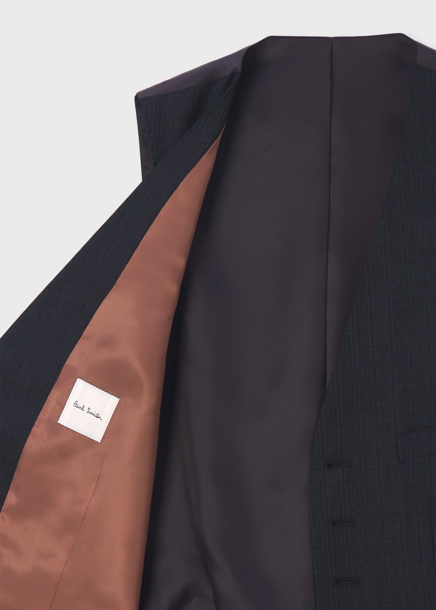 オルタネイトストライプ 6Bベスト（ダークグレー） ｜ポール・スミス