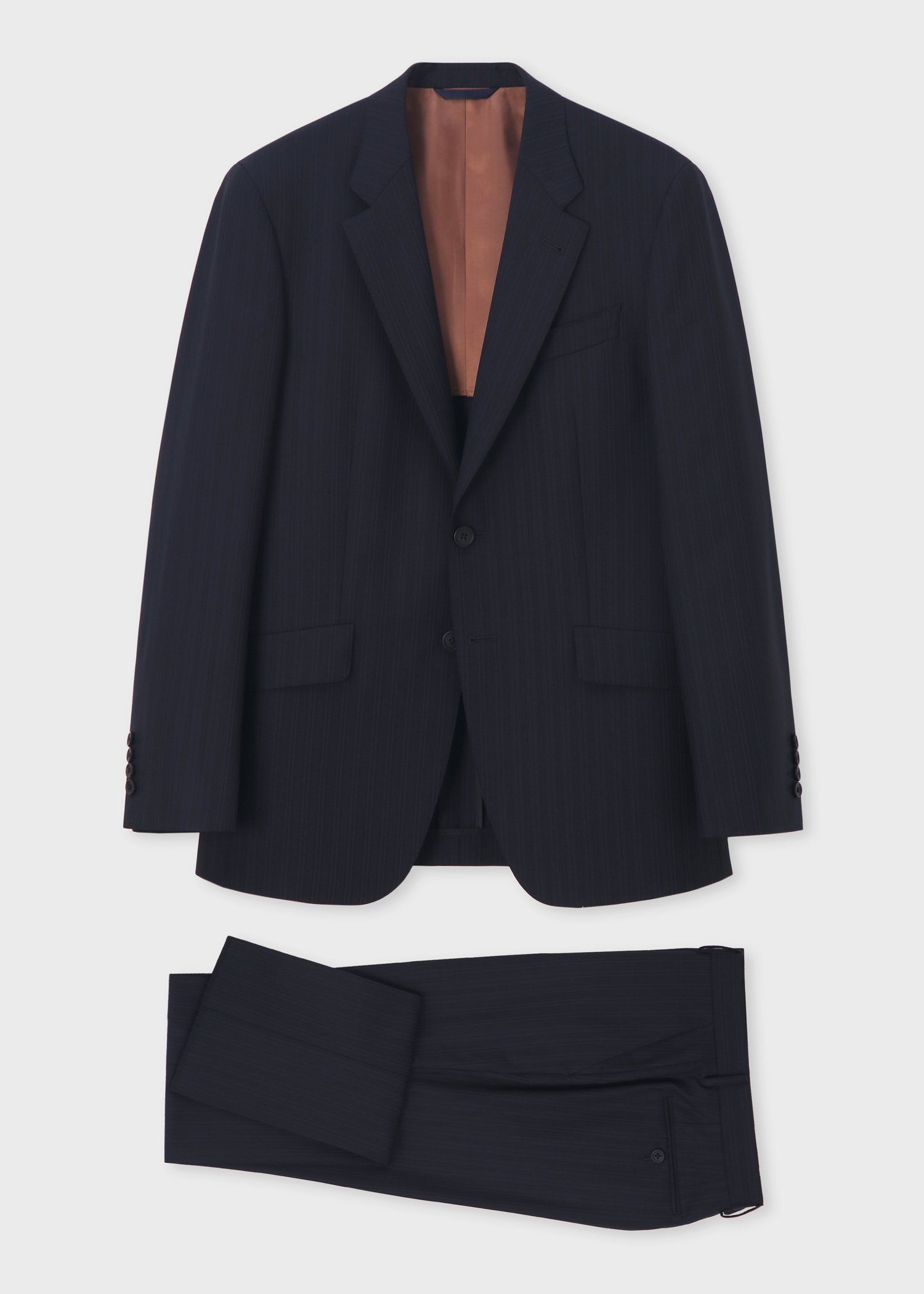 オルタネイトストライプ シングル2Bスーツ（ネイビー） ｜ポール・スミス