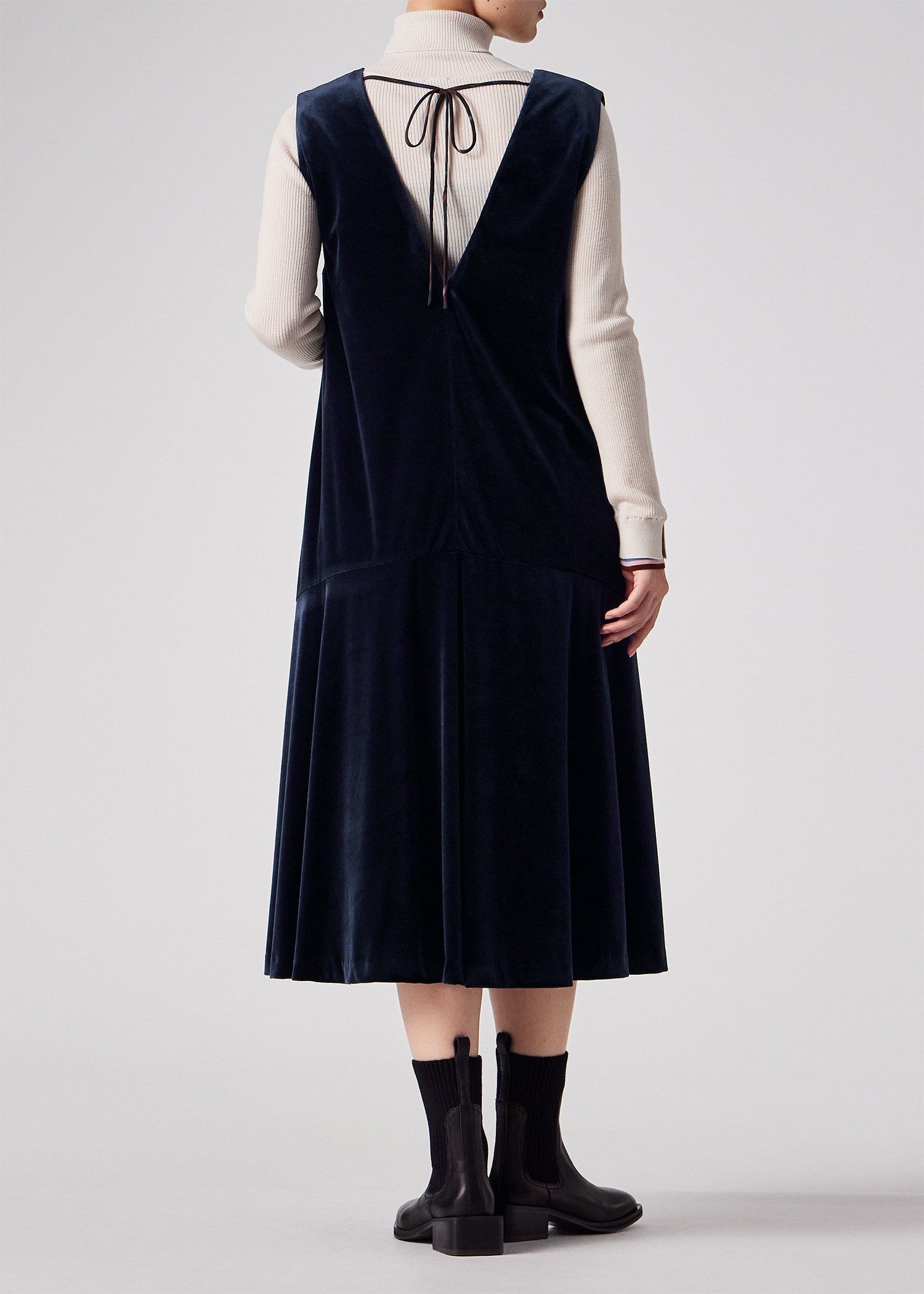 ウィメンズ マットベロア ノースリーブドレス