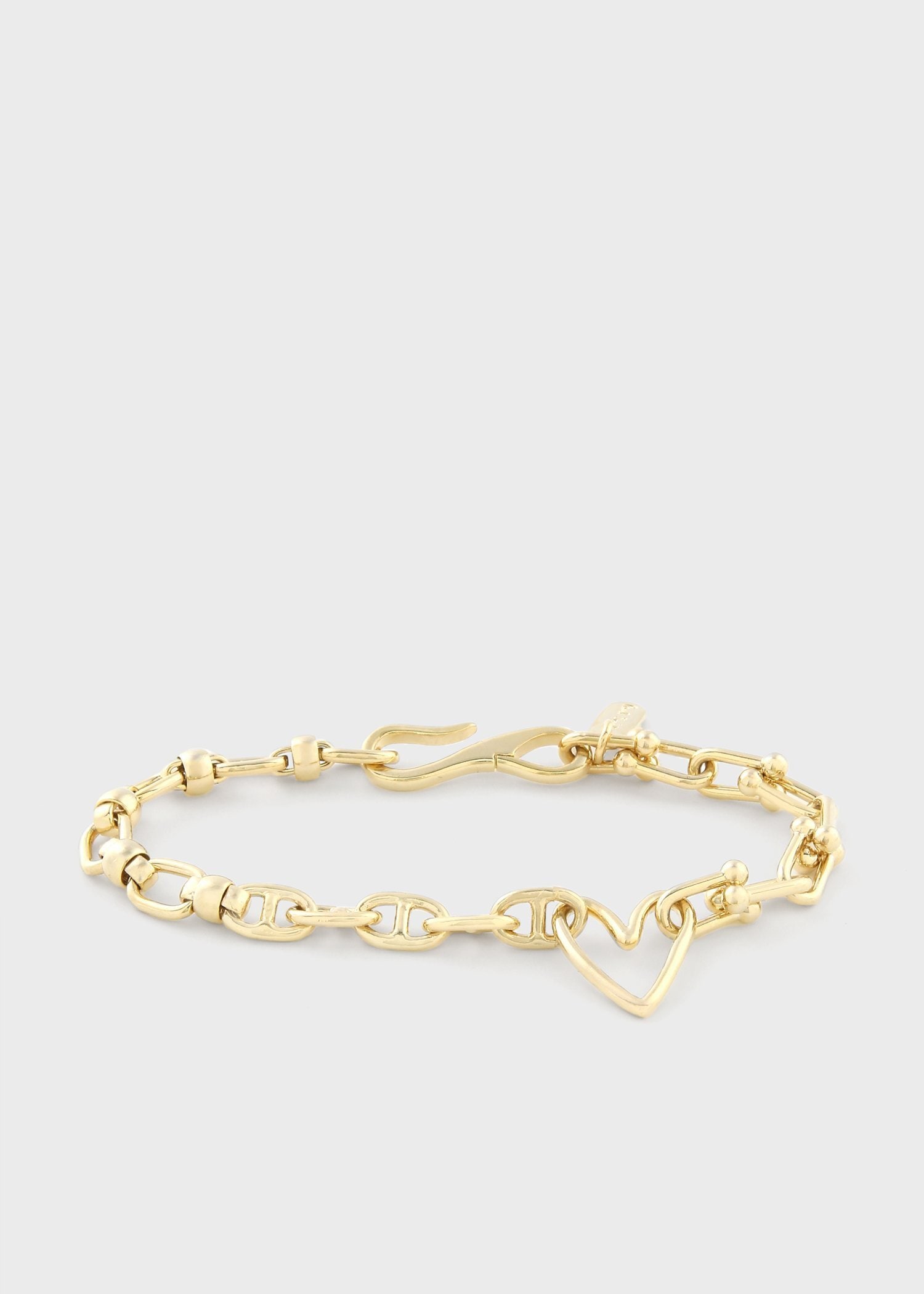 ウィメンズ ハートミックスチェーン ブレスレット