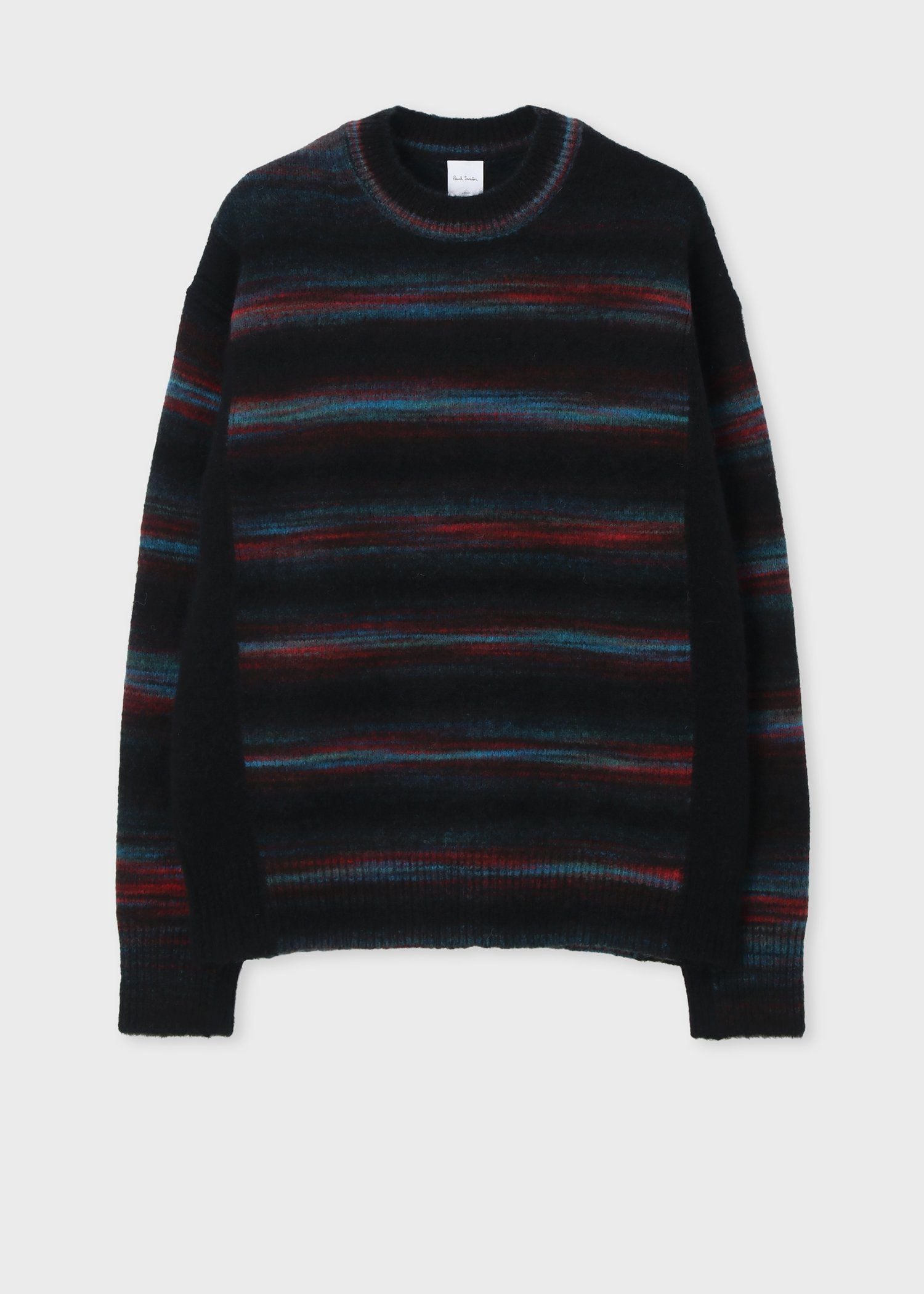 アルパカミックス シャギーボーダーニット