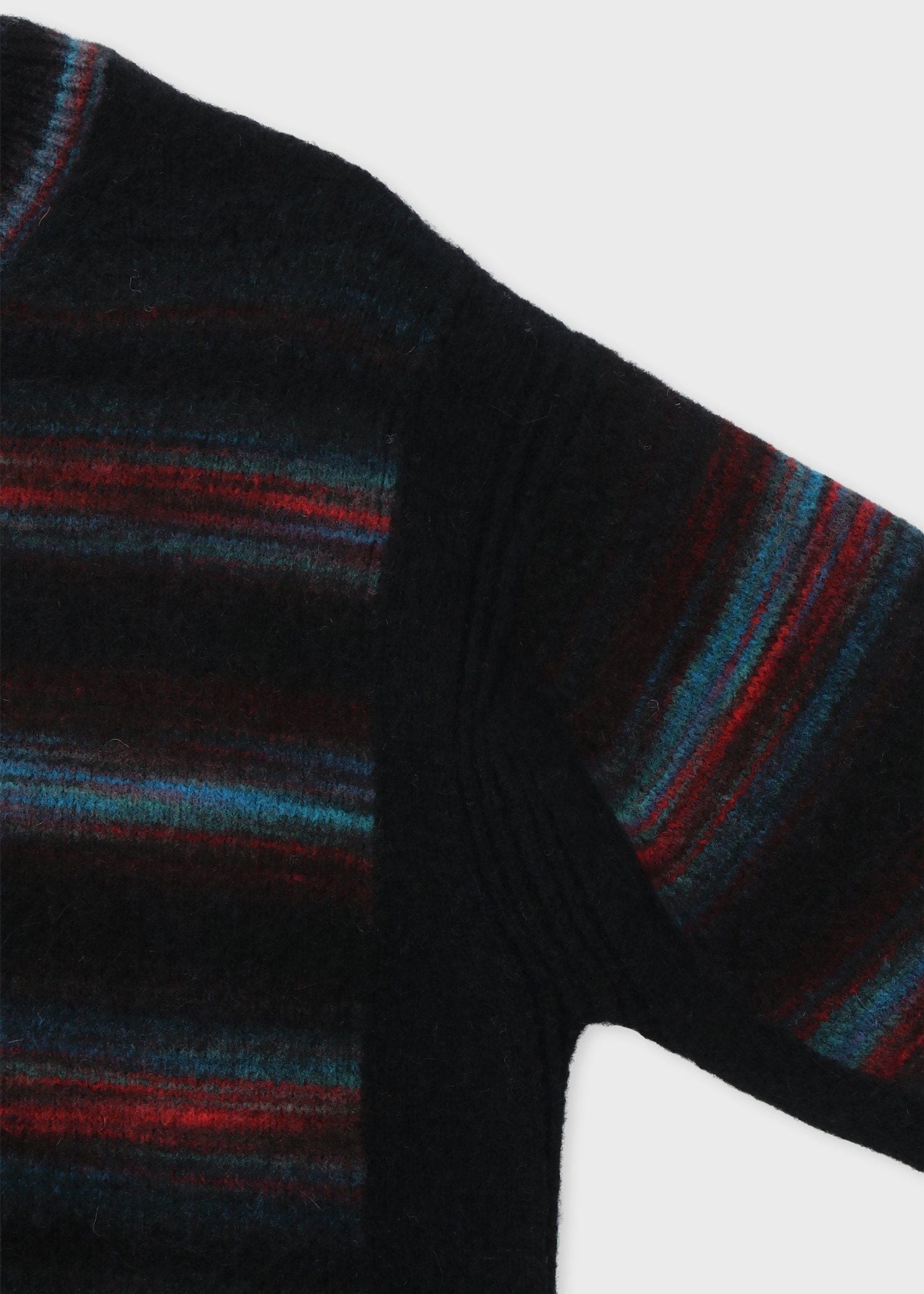 アルパカミックス シャギーボーダーニット