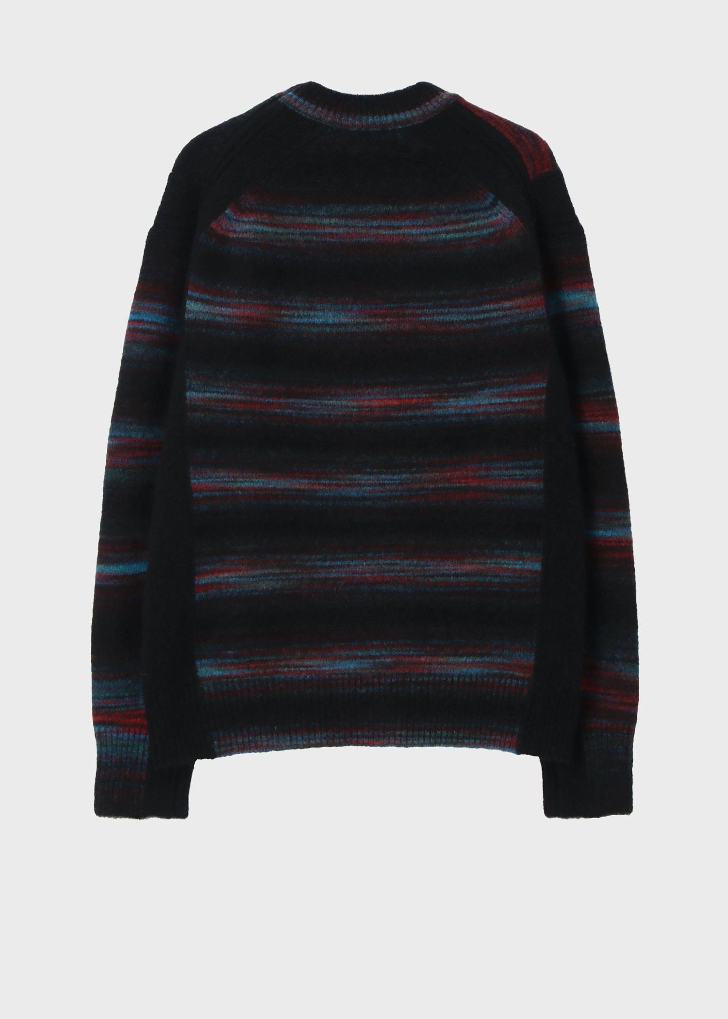 アルパカミックス シャギーボーダーニット