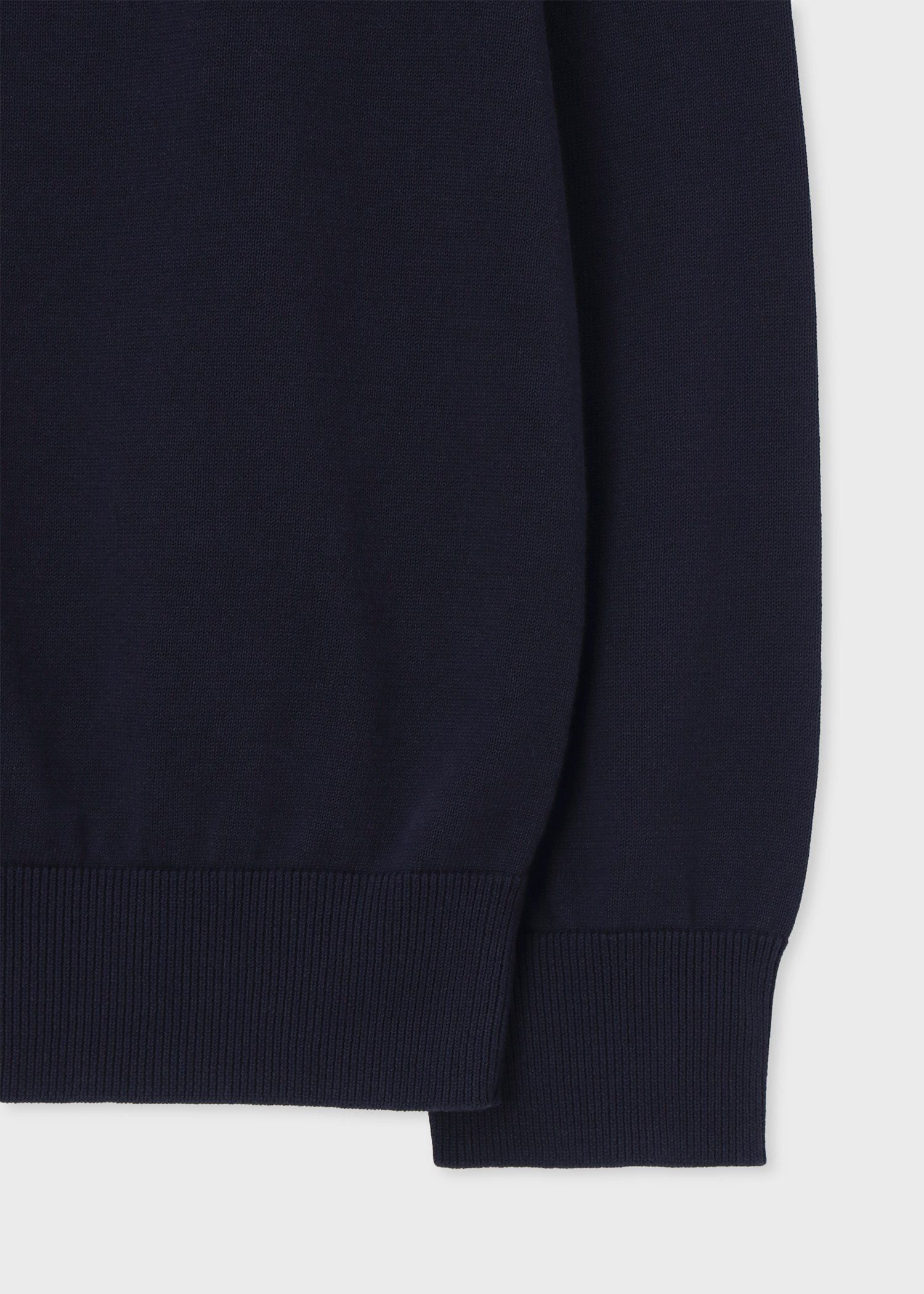 シグネチャーストライプディテール フロントジップニット