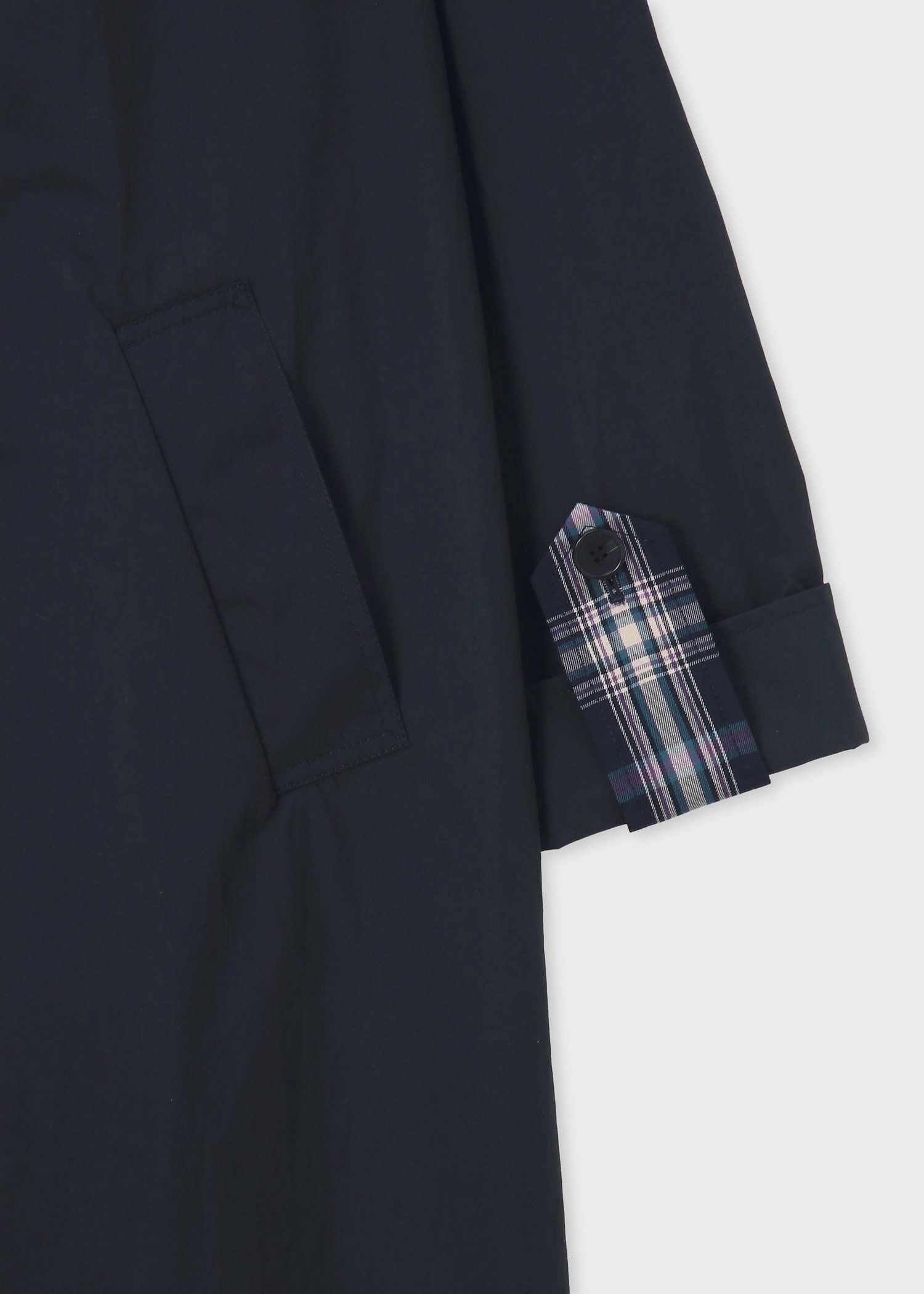 ウィメンズ タフタ スプリングコート（ネイビー） ｜ポール・スミス