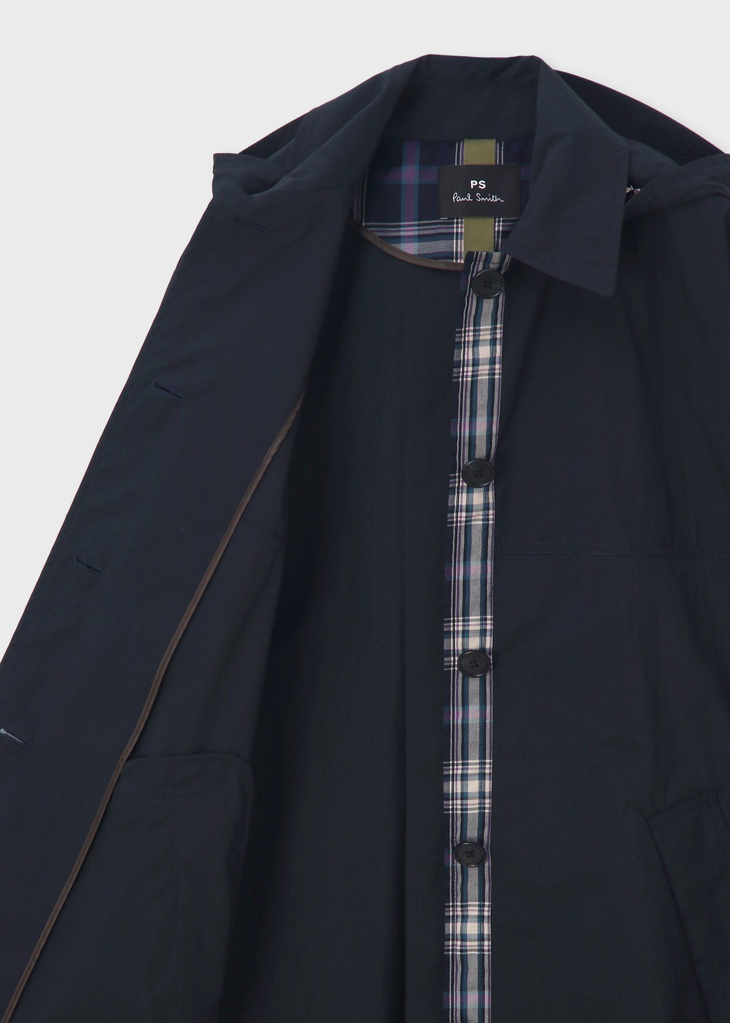 ウィメンズ タフタ スプリングコート（ネイビー） ｜ポール・スミス