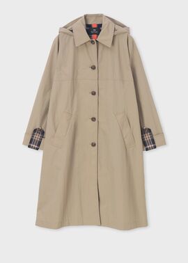 Paul Smith COLLECTION アウターコート ウィメンズ タフタ スプリングコート（ベージュ） ｜ポール・スミス