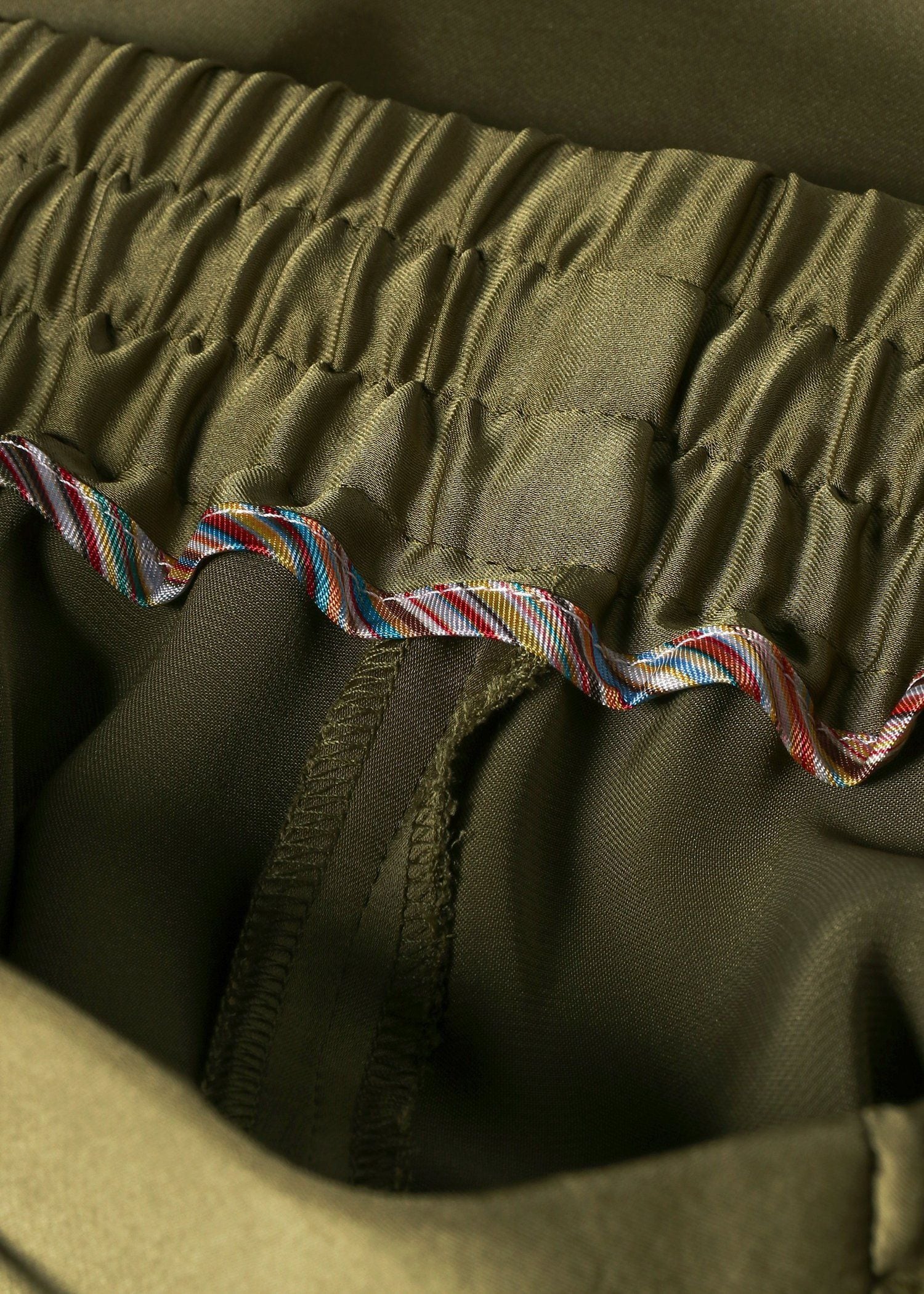 ウィメンズ サテン ストレートパンツ