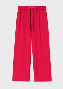 ウィメンズ サテン ストレートパンツ