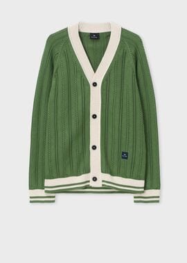 コットン チルデンニット カーディガン