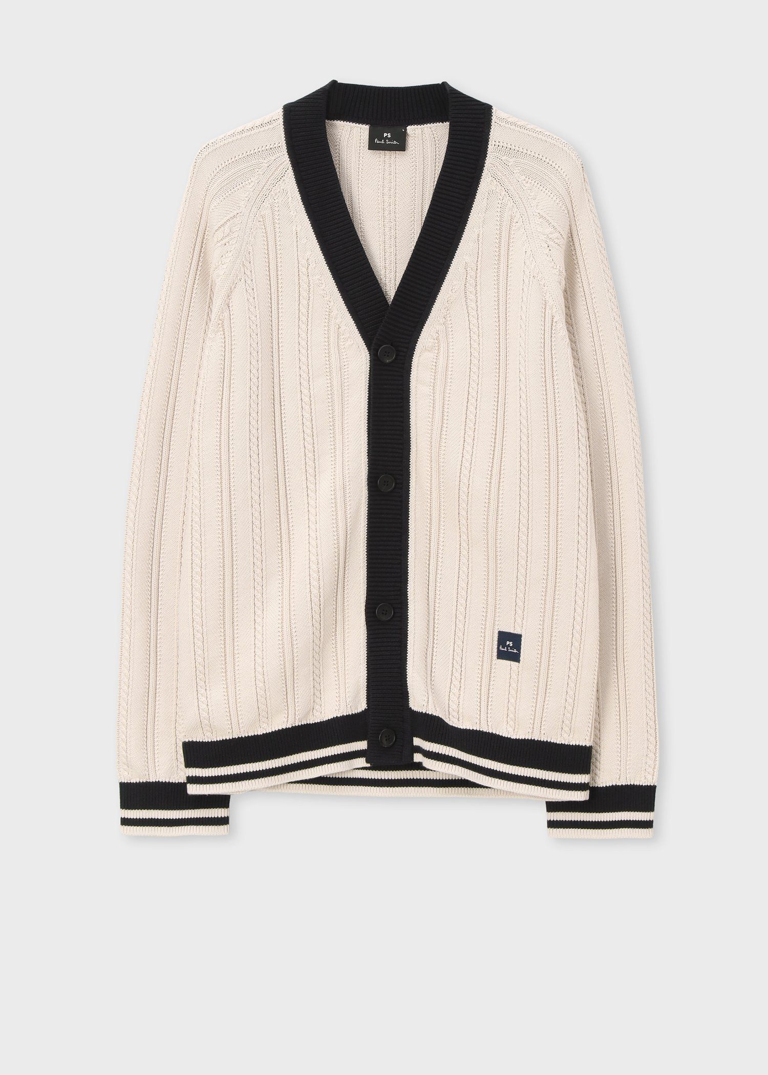 コットン チルデンニット カーディガン