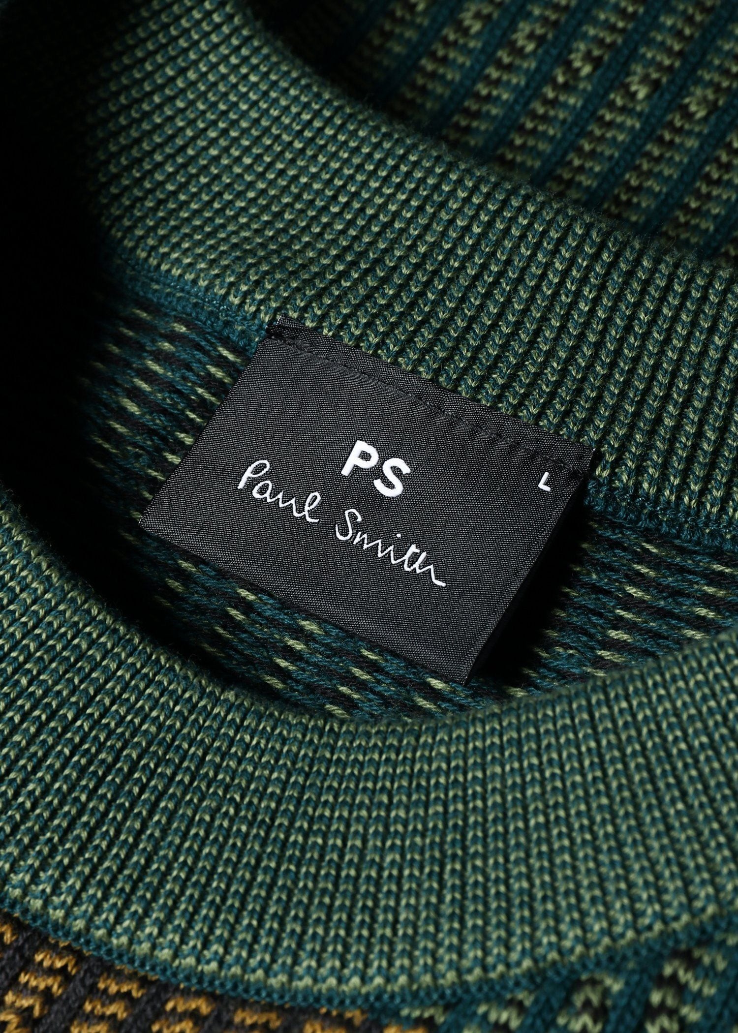 マルチカラーボーダー クルーネックニット