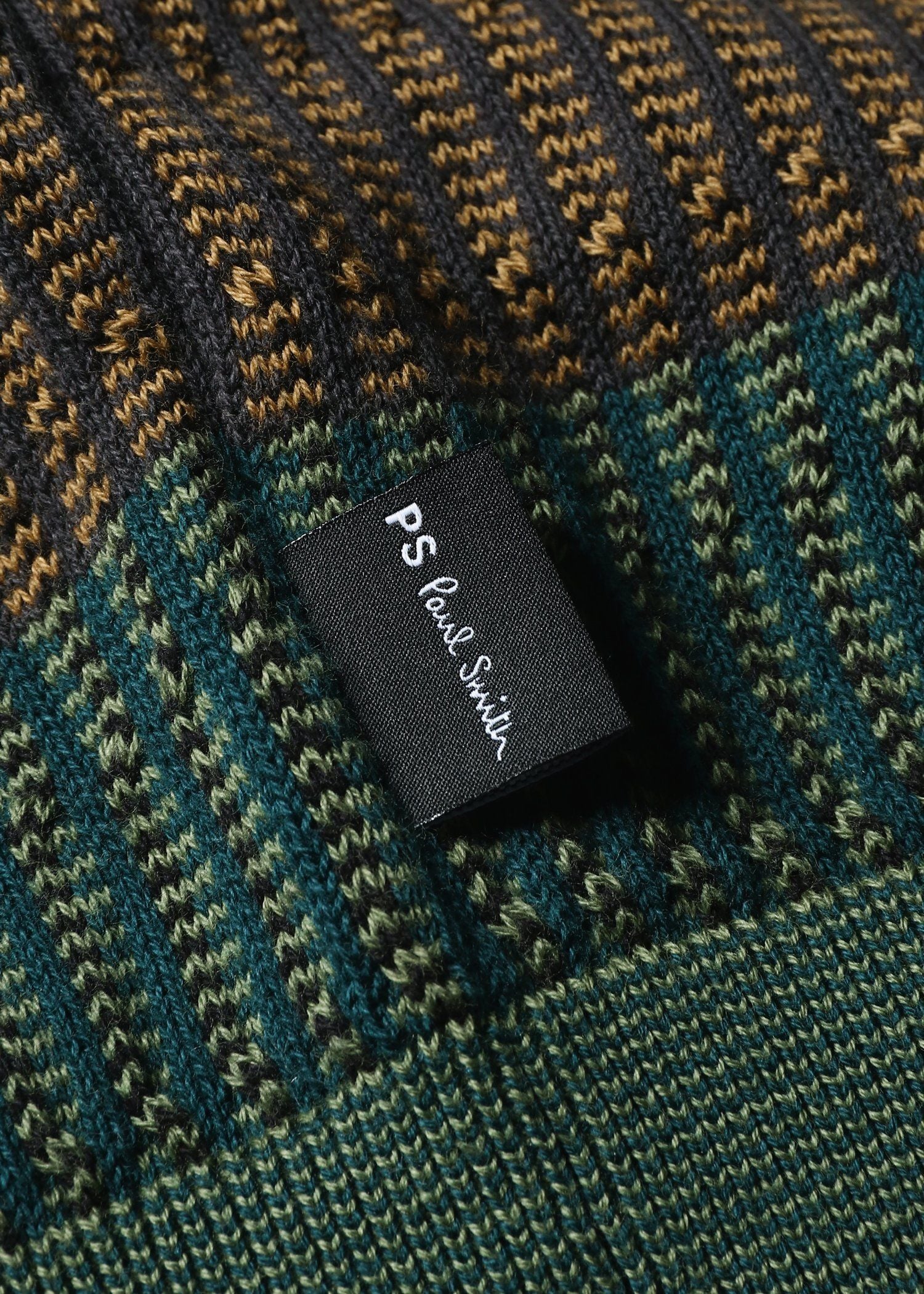 マルチカラーボーダー クルーネックニット