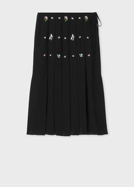 ウィメンズ フラワーエンブロイダリー スカート