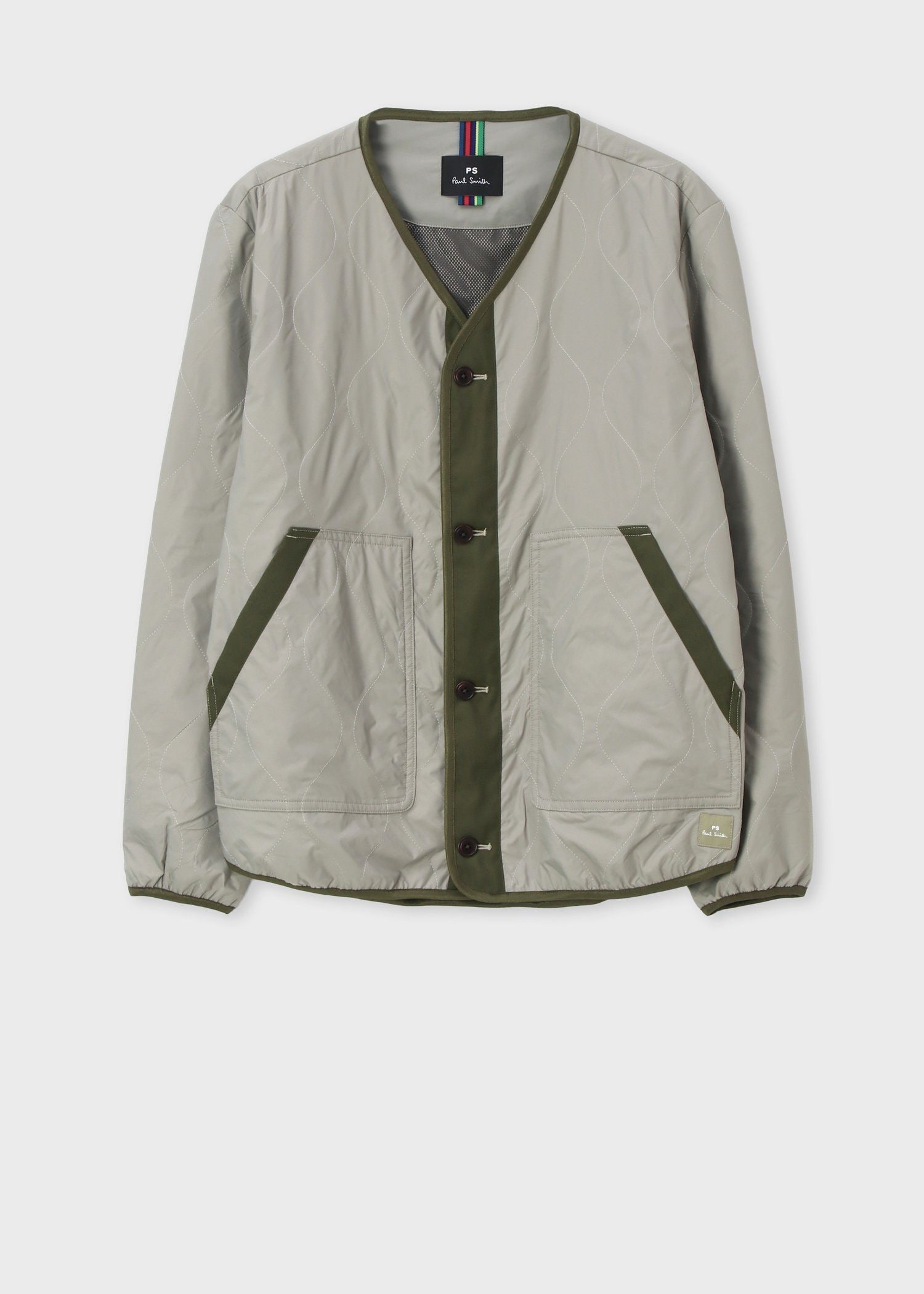 ミリタリーナイロン ノーカラーブルゾン ｜ポール・スミス