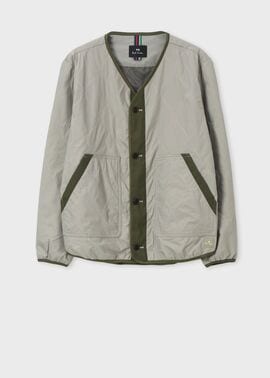 ミリタリーナイロン ノーカラーブルゾン ｜ポール・スミス