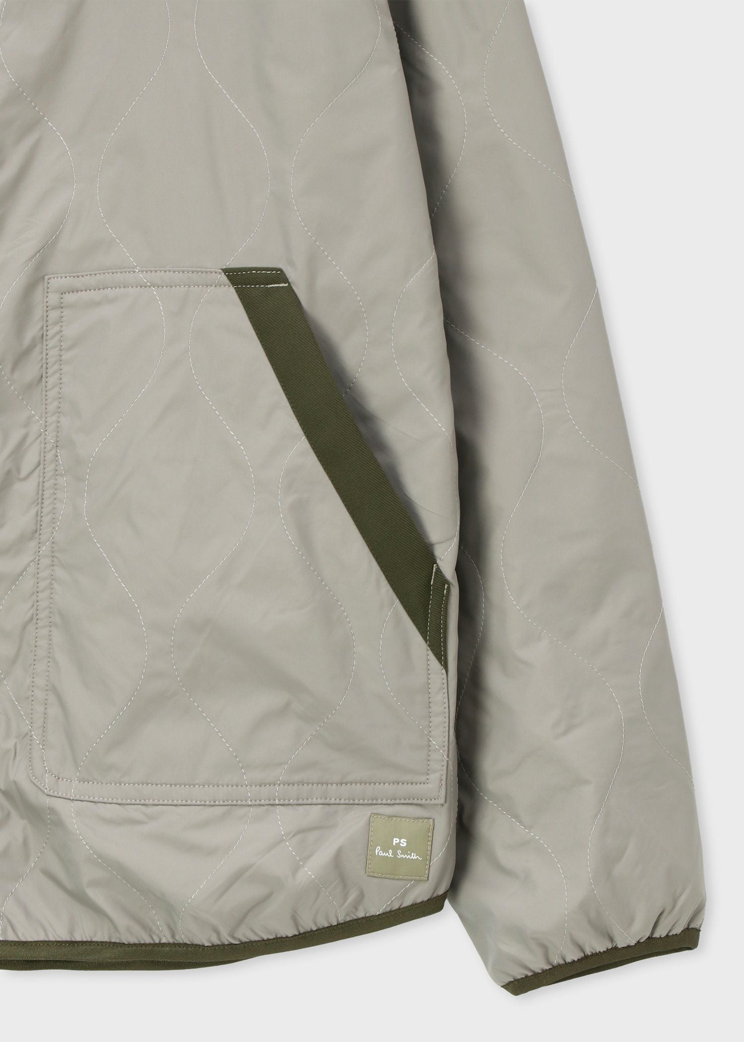 ミリタリーナイロン ノーカラーブルゾン ｜ポール・スミス