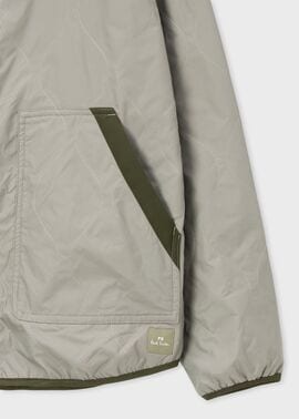 ミリタリーナイロン ノーカラーブルゾン ｜ポール・スミス