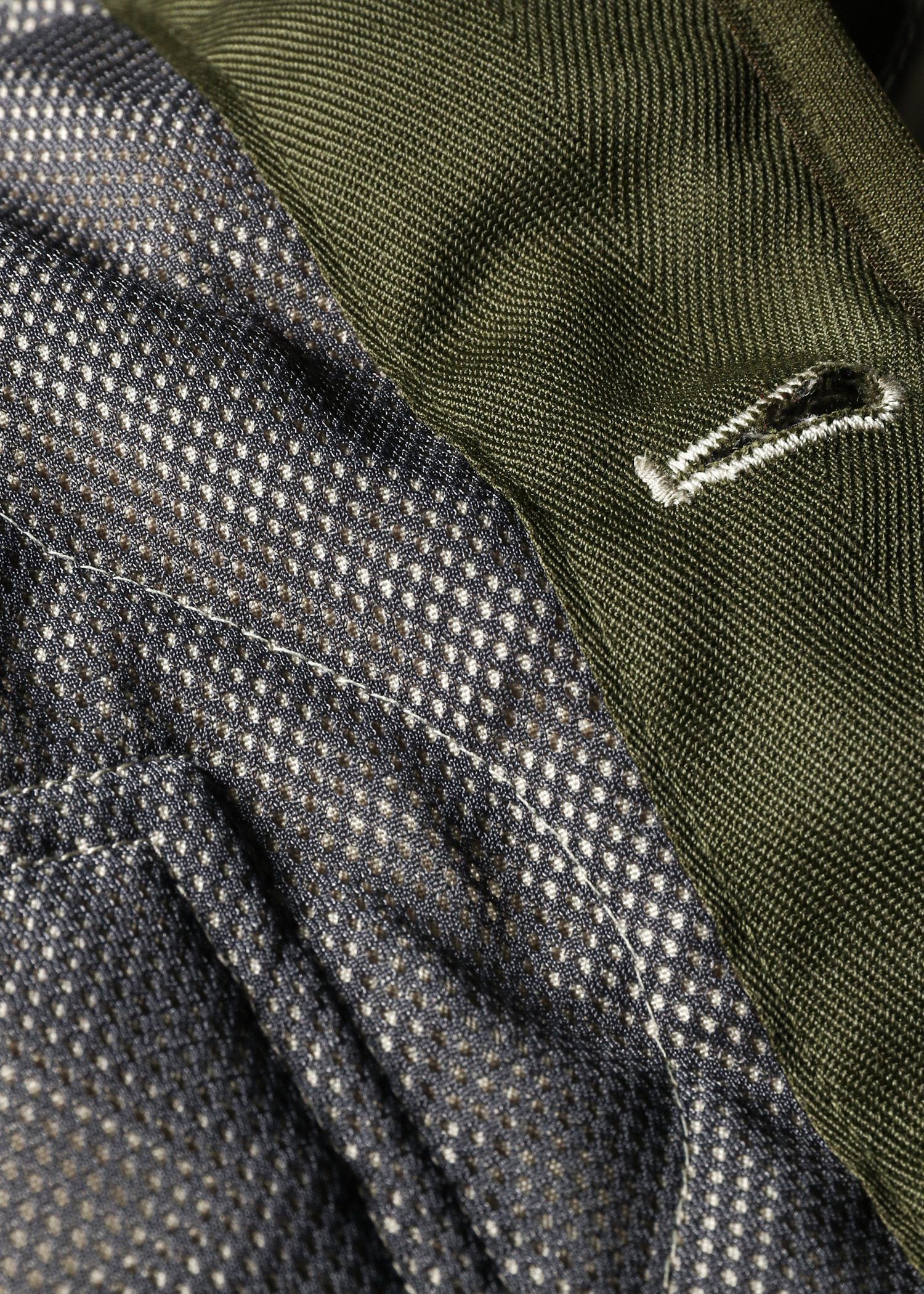 ミリタリーナイロン ノーカラーブルゾン ｜ポール・スミス