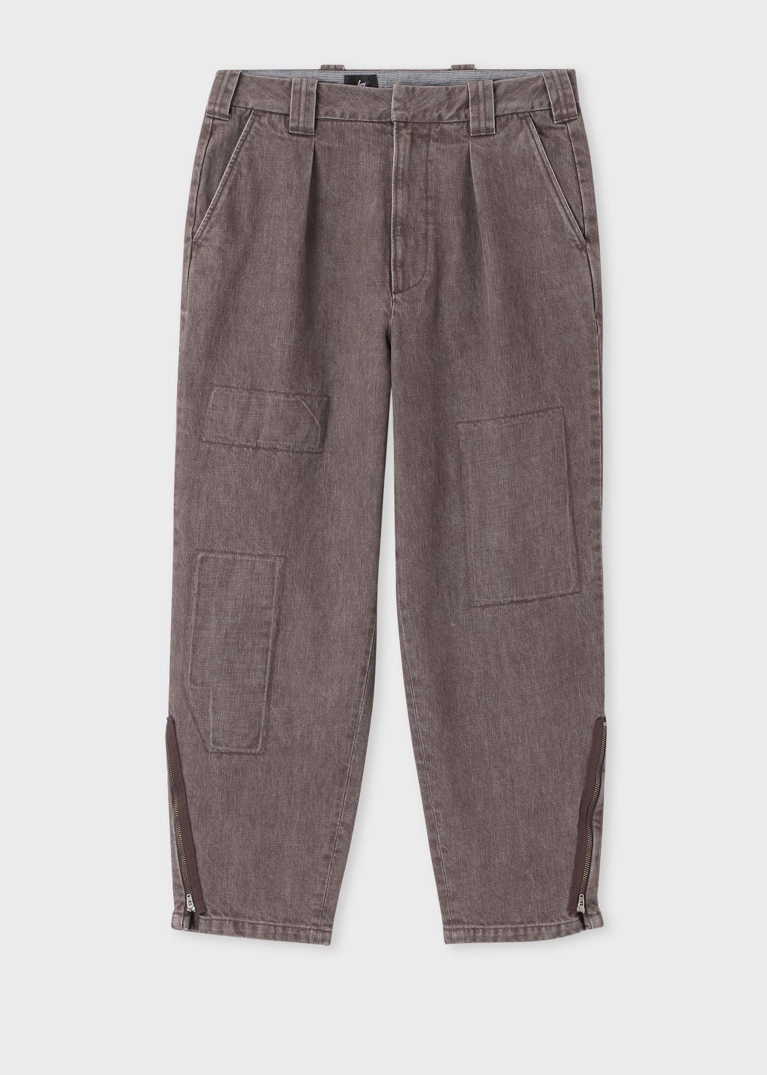 RED EAR ヘムジップ デニムタックパンツ