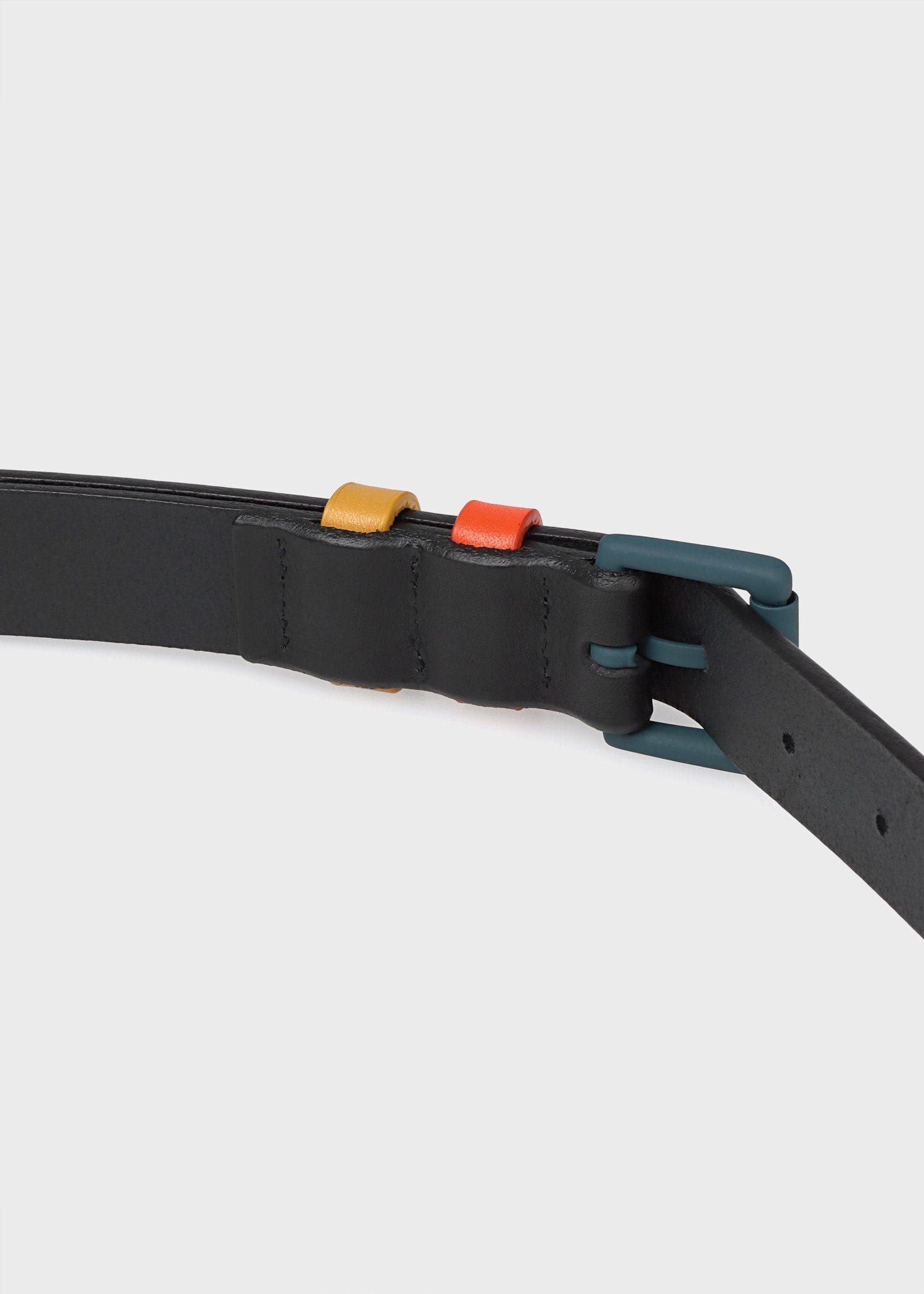 コントラストバックル レザーベルト