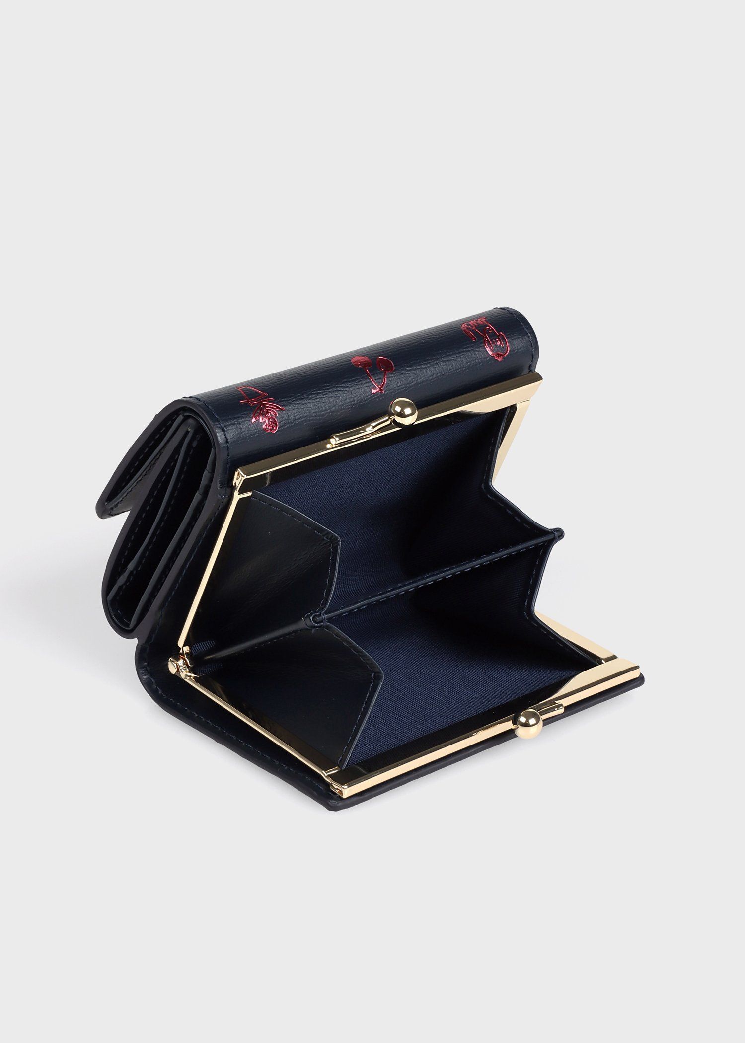 カラードゥードゥル ３つ折りがま口財布