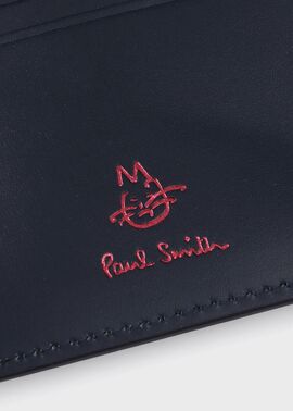 カラードゥードゥル 3つ折りがま口財布（ネイビー） ｜ポール・スミス