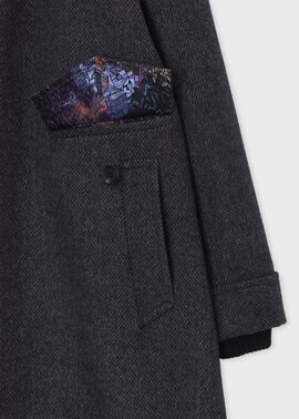 ヘリンボーン ウールカシミヤ ドンキーコート（グレー） ｜ポール・スミス