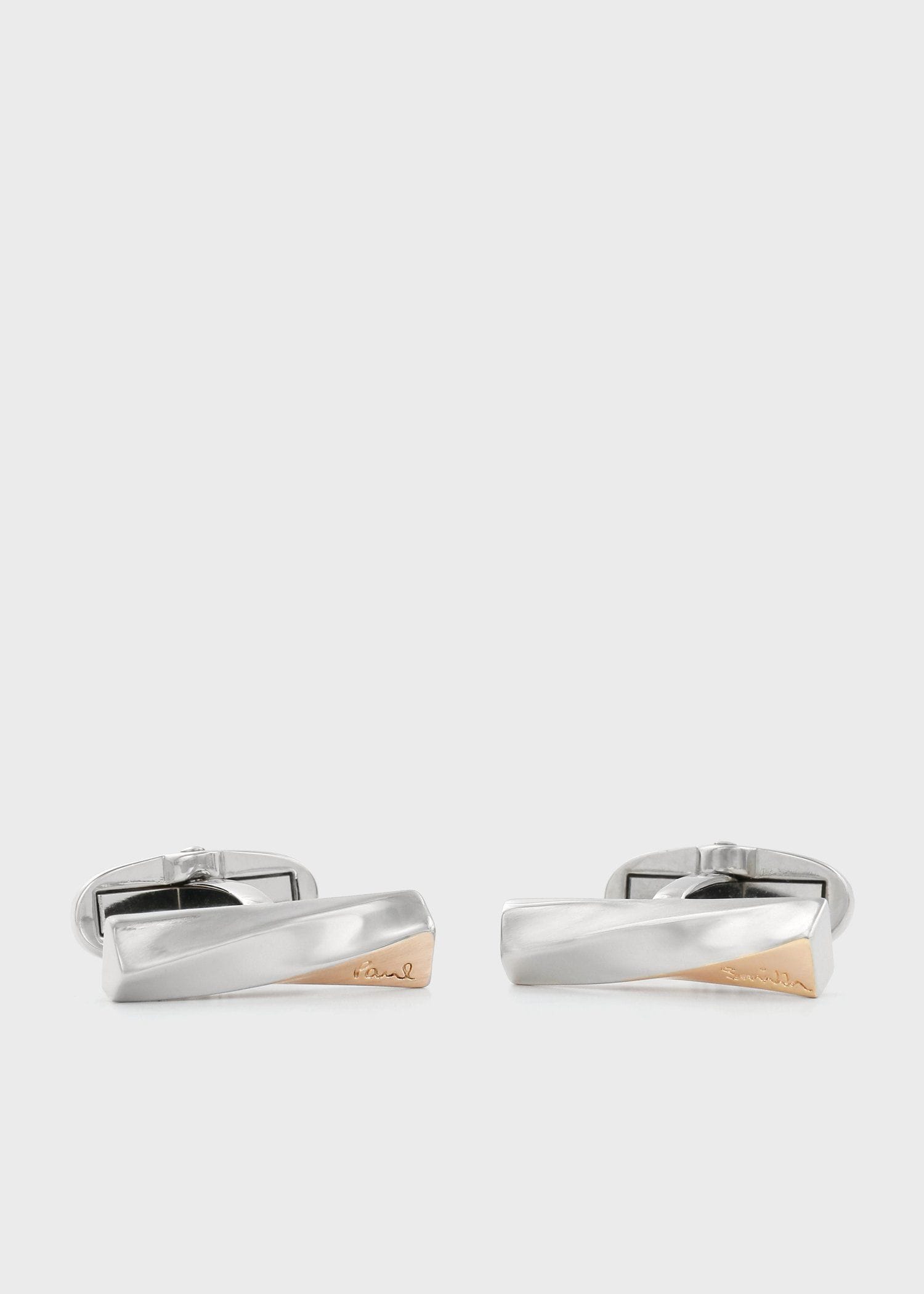 ピンクゴールド ツイストコンビ カフス