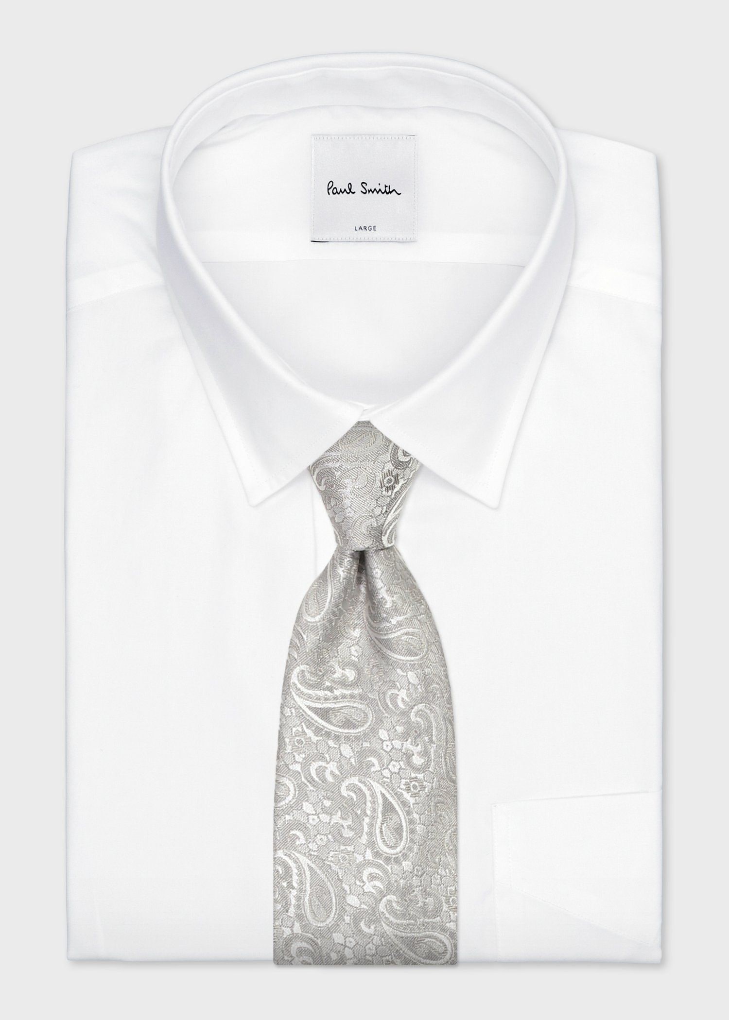 シルバーペイズリー タイ ｜ポール・スミス