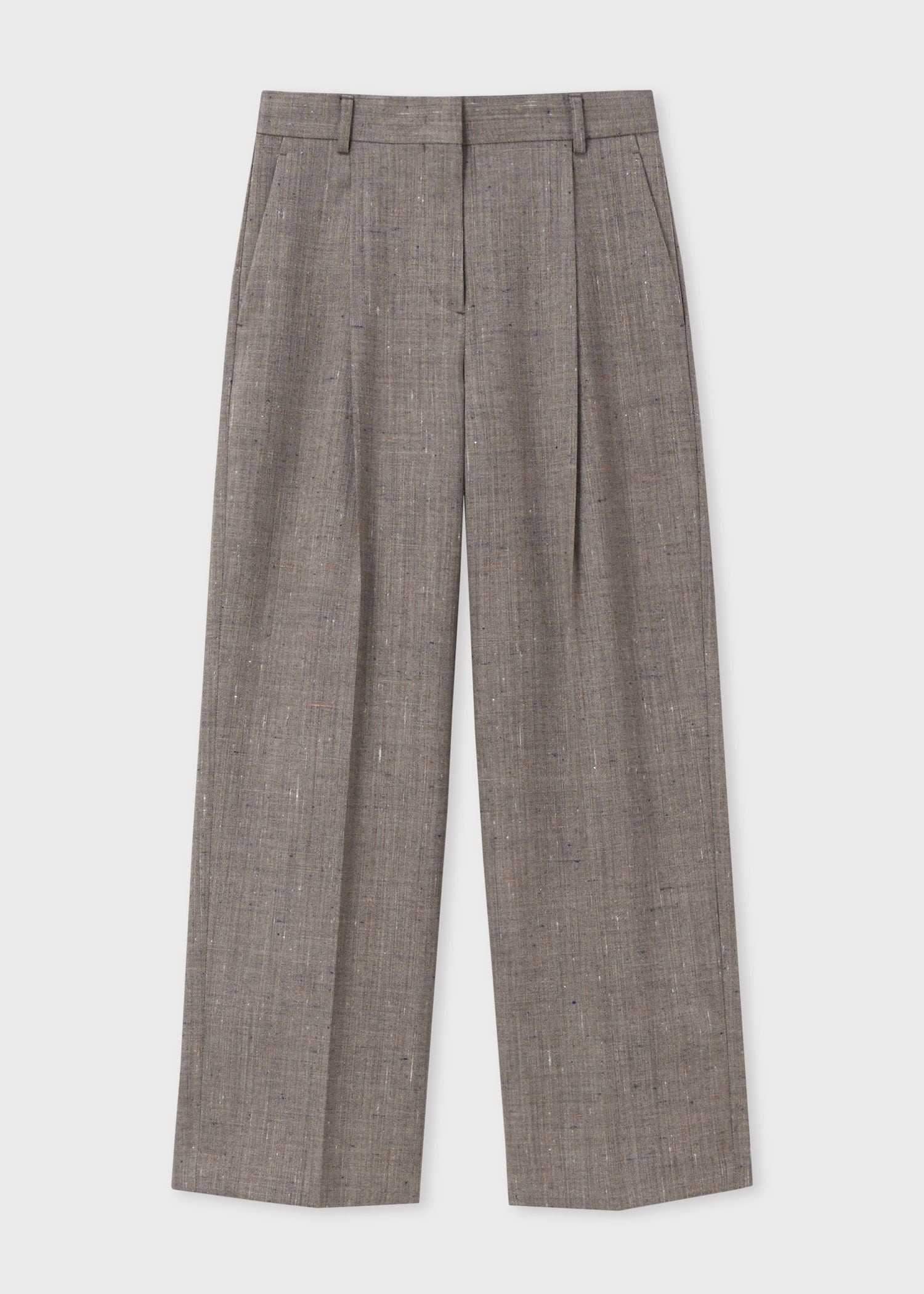 ウィメンズ カラーネップ ワイドパンツ