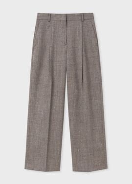 ウィメンズ カラーネップ ワイドパンツ