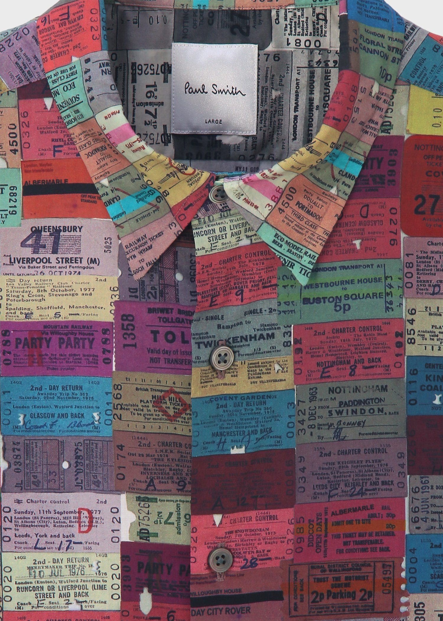 "TICKETS" カジュアルシャツ