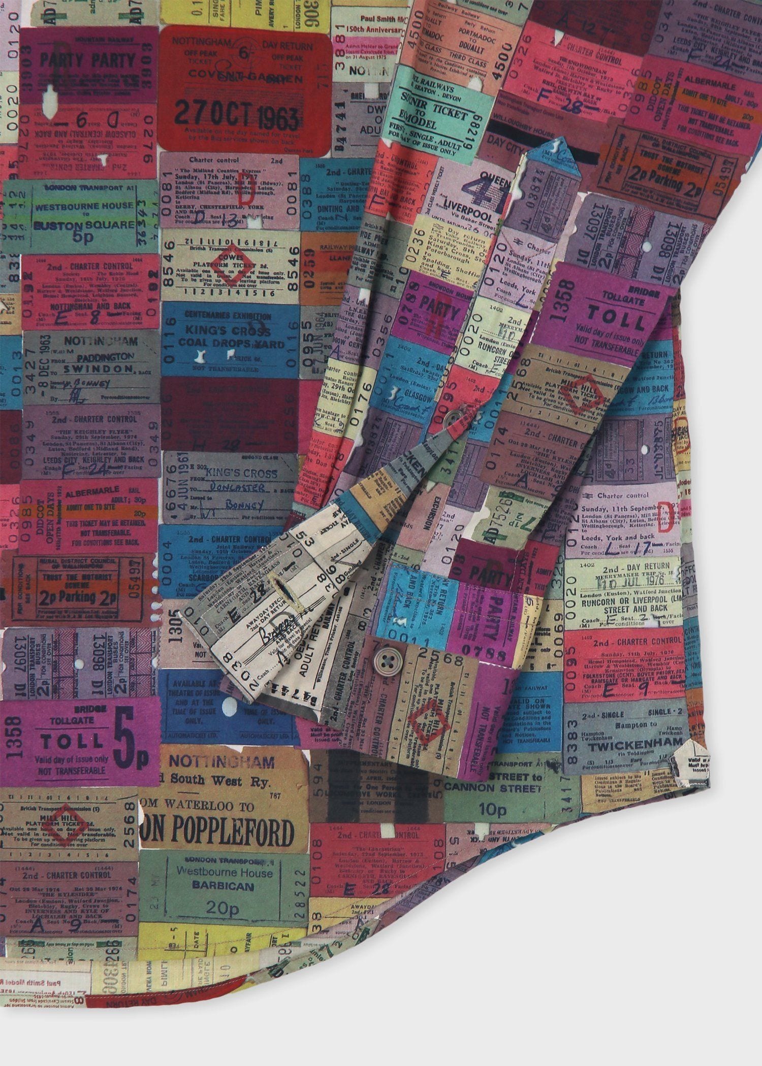 "TICKETS" カジュアルシャツ