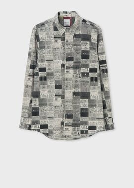 "TICKETS" カジュアルシャツ