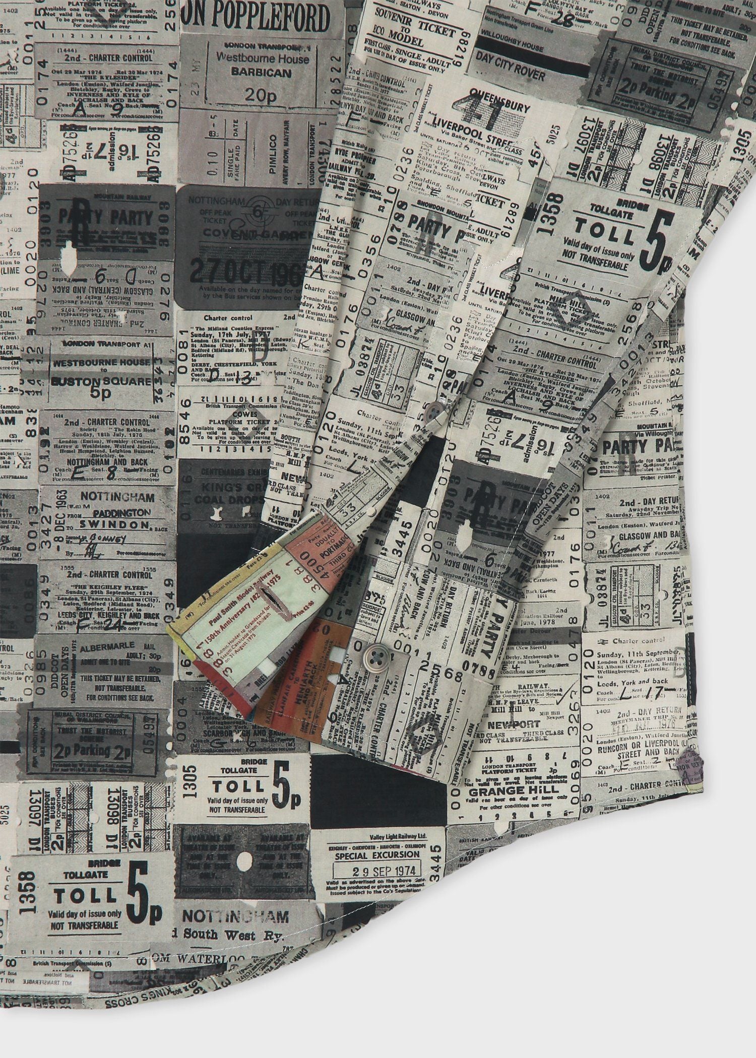 "TICKETS" カジュアルシャツ