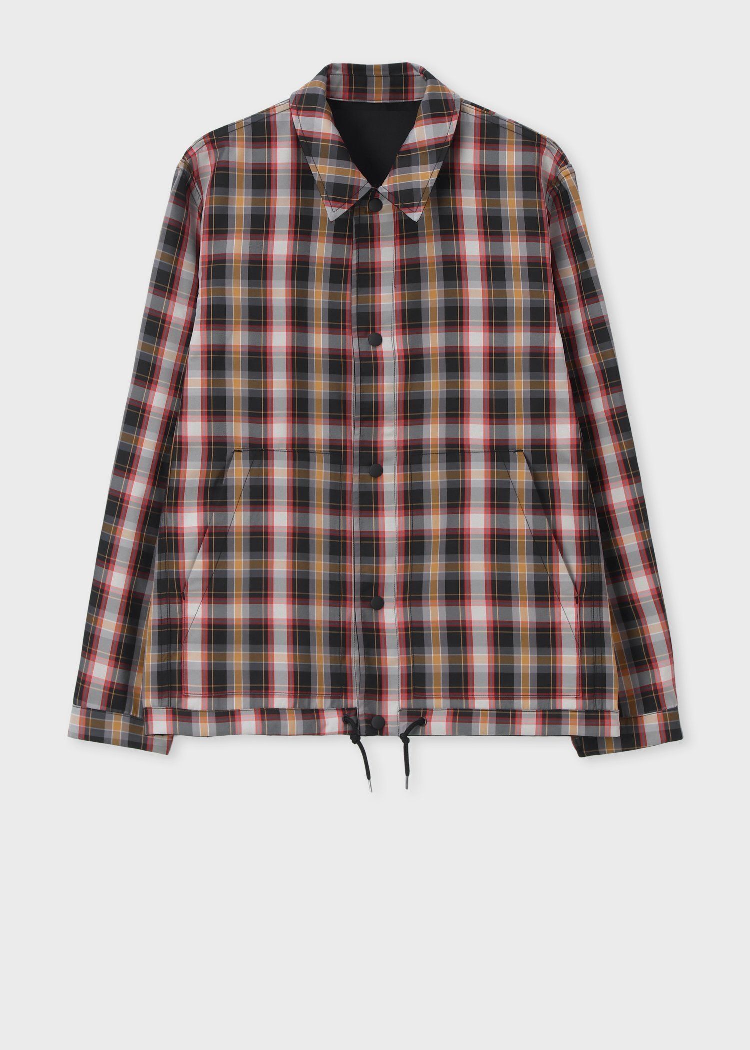 リバーシブルチェック コーチジャケット