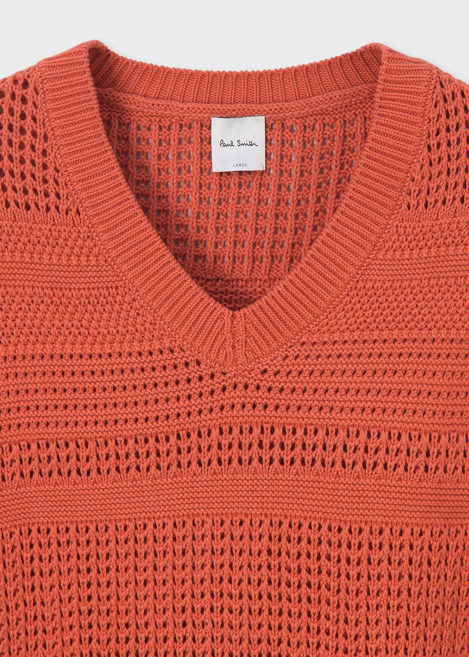 ボーダーテクスチャー ニットベスト