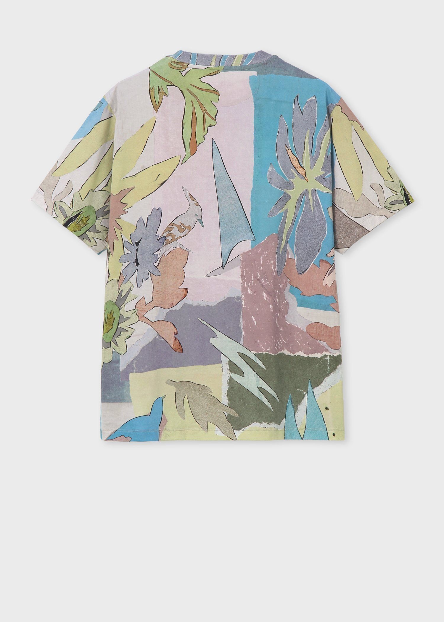 "River Collage" プリント 半袖Tシャツ