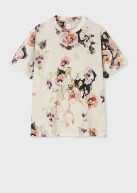 "Flower Collage" 半袖Tシャツ