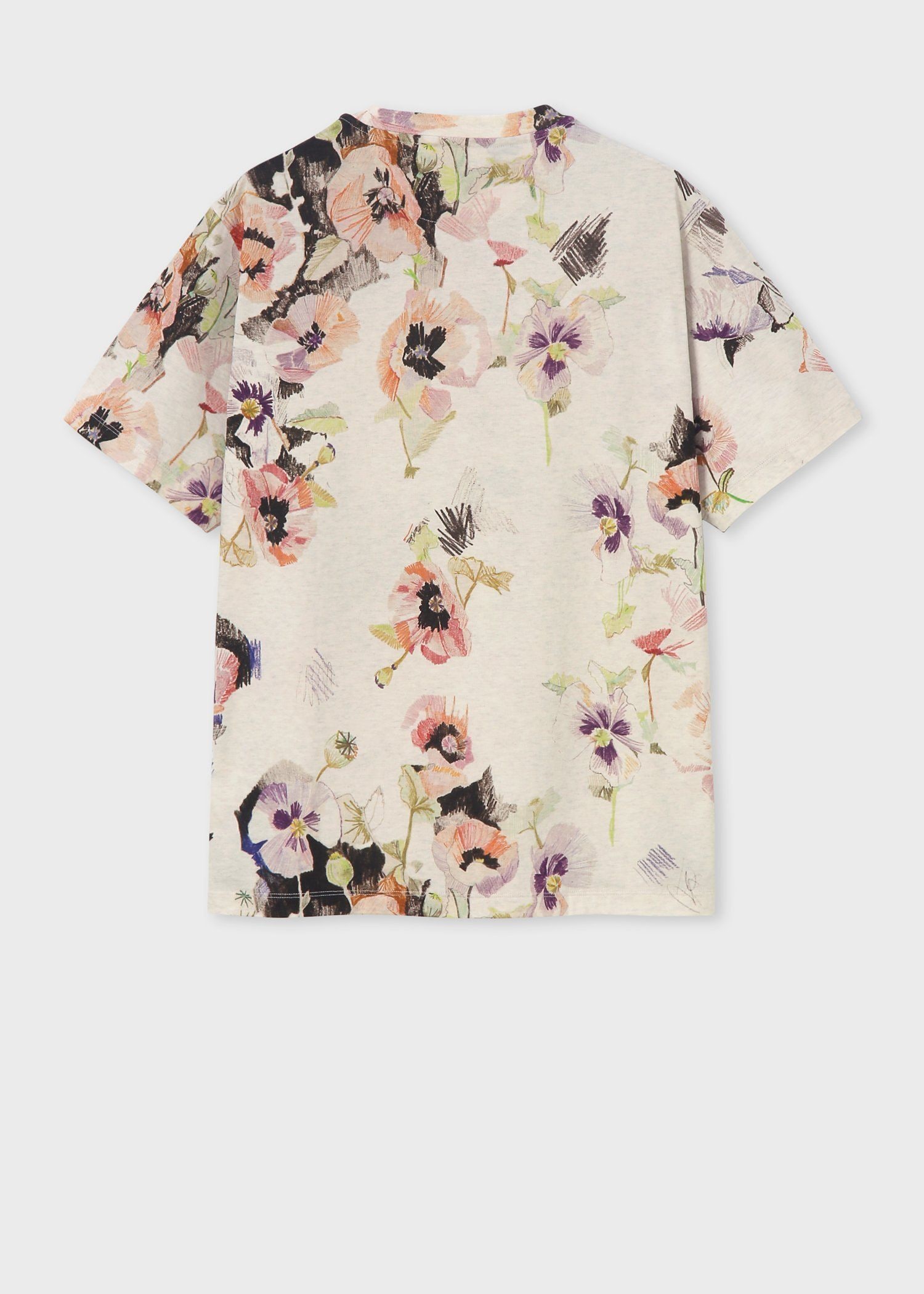 "Flower Collage" 半袖Tシャツ