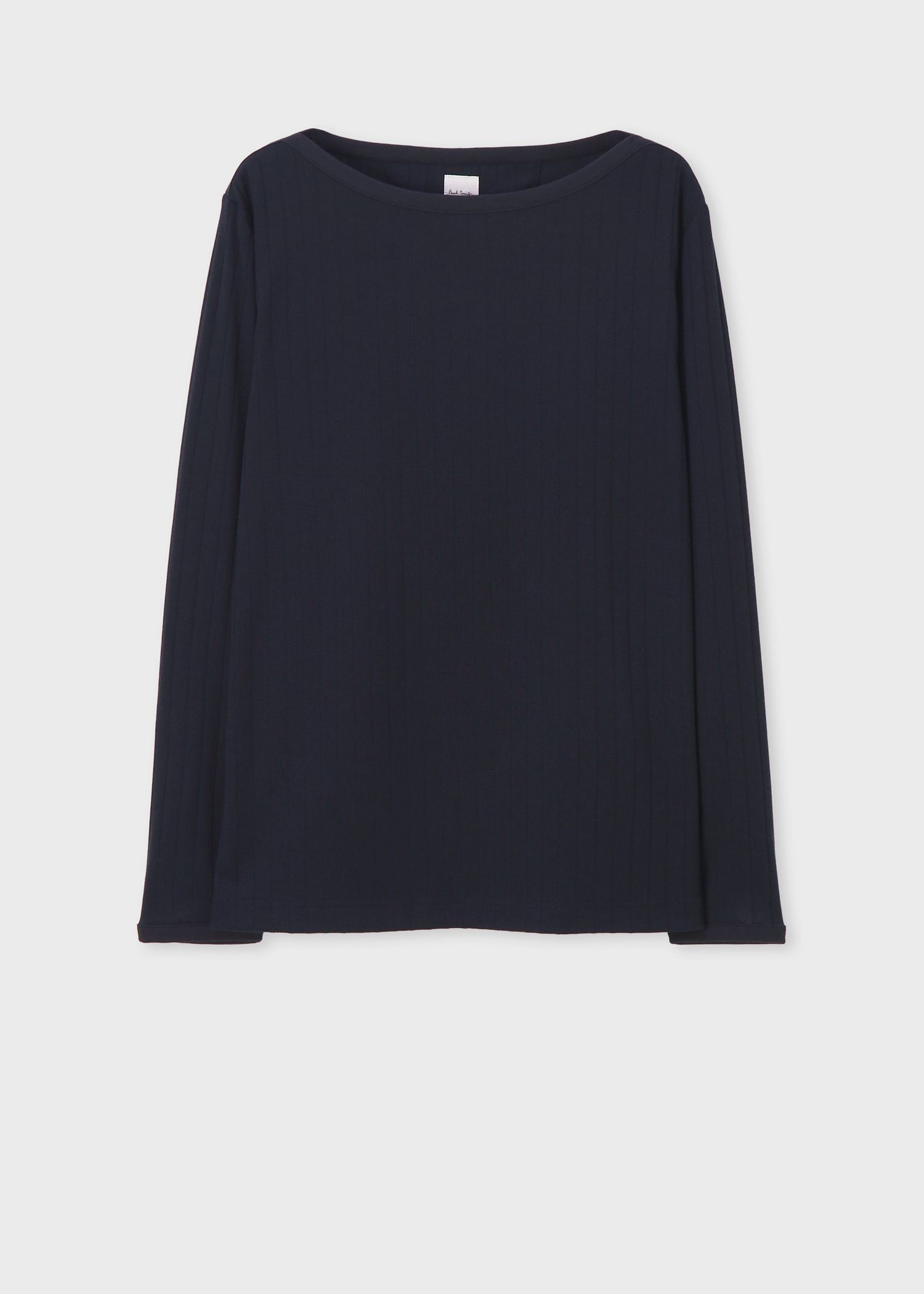 ボートネック 長袖Tシャツ