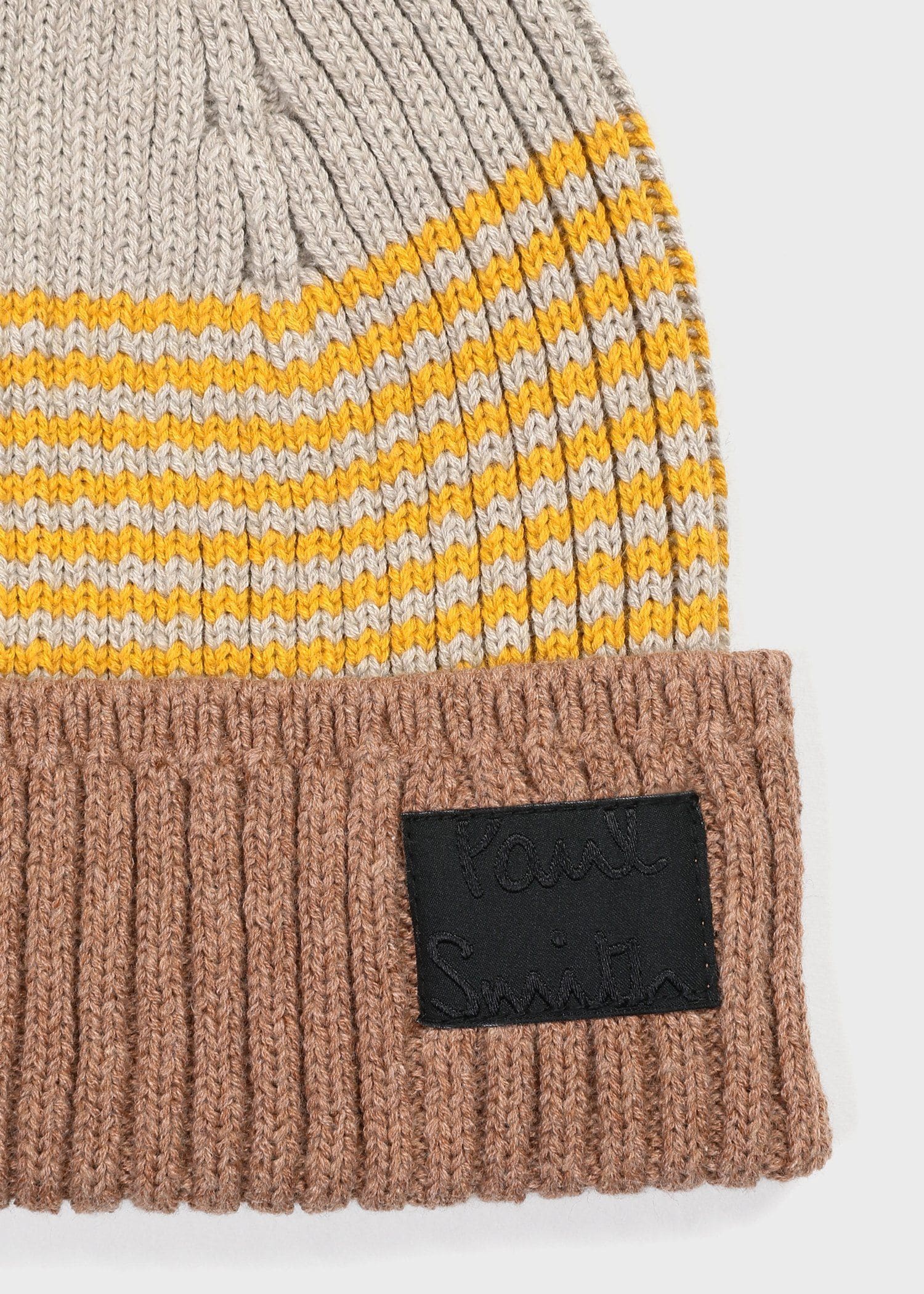 "Cropped Logo" ボーダー ニットキャップ