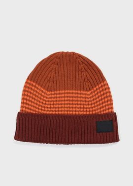 "Cropped Logo" ボーダー ニットキャップ