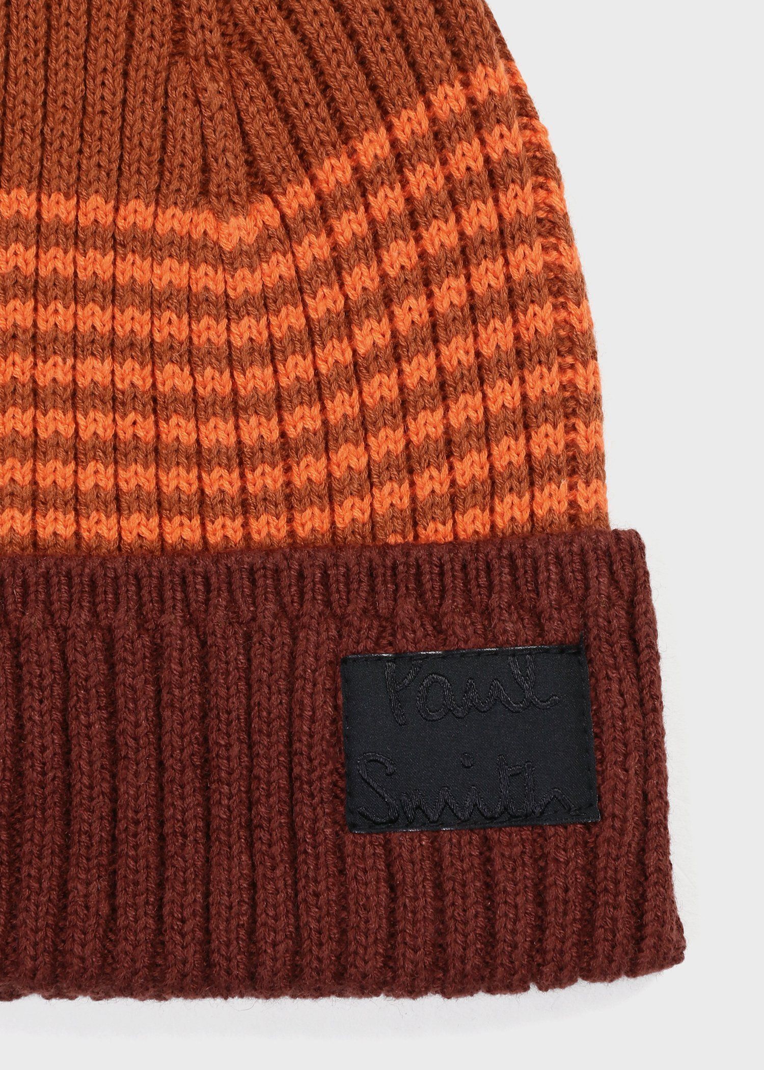 "Cropped Logo" ボーダー ニットキャップ