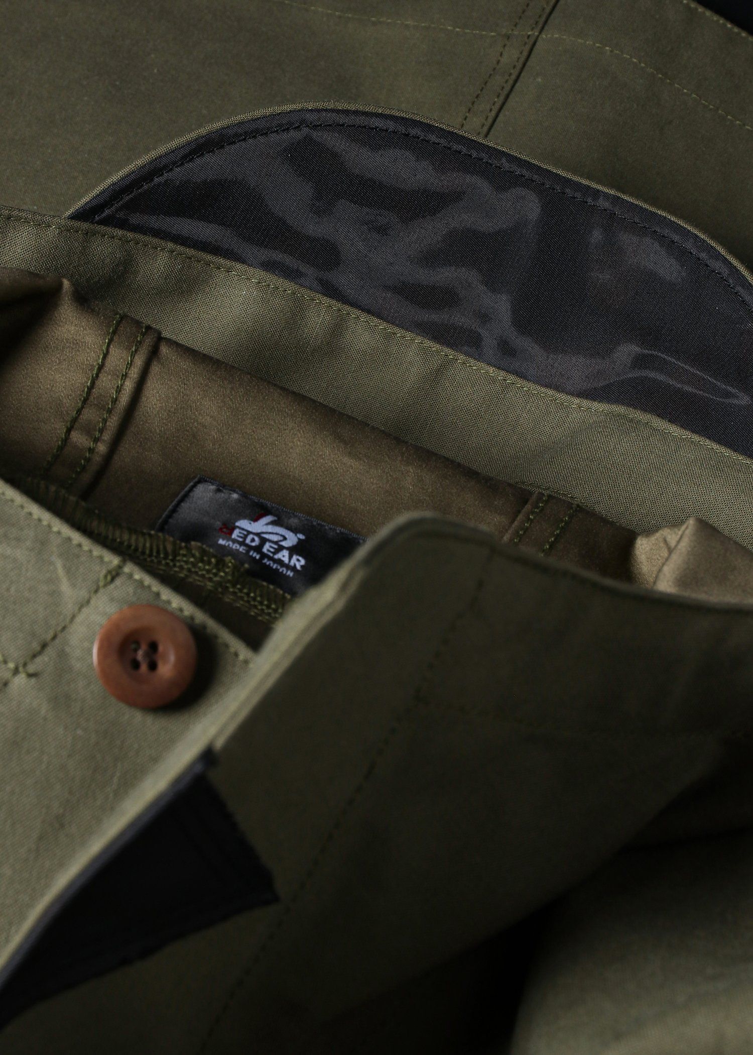 RED EAR ボンディングコットン フーデッドブルゾン