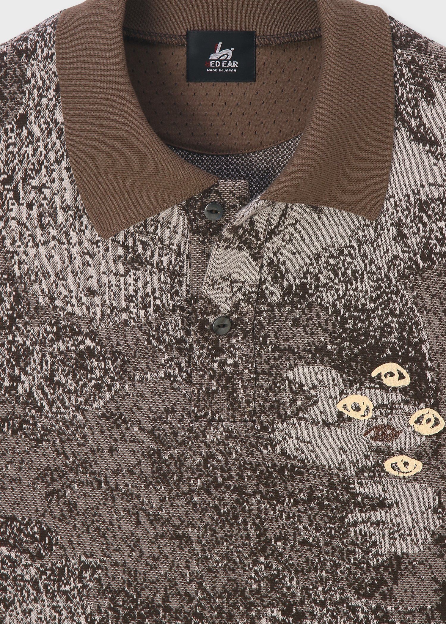 RED EAR フローラルジャカード ポロシャツ