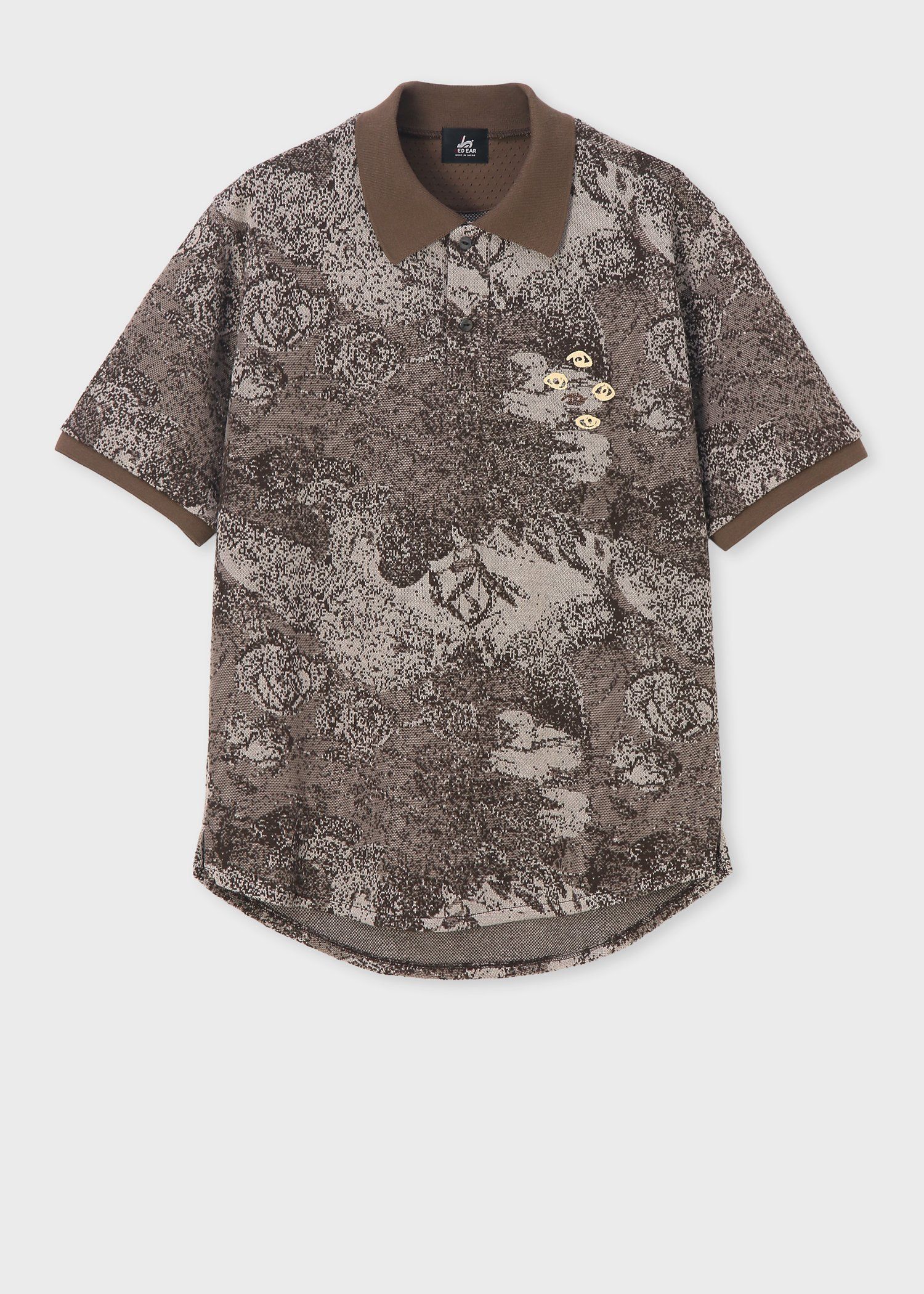 RED EAR フローラルジャカード ポロシャツ